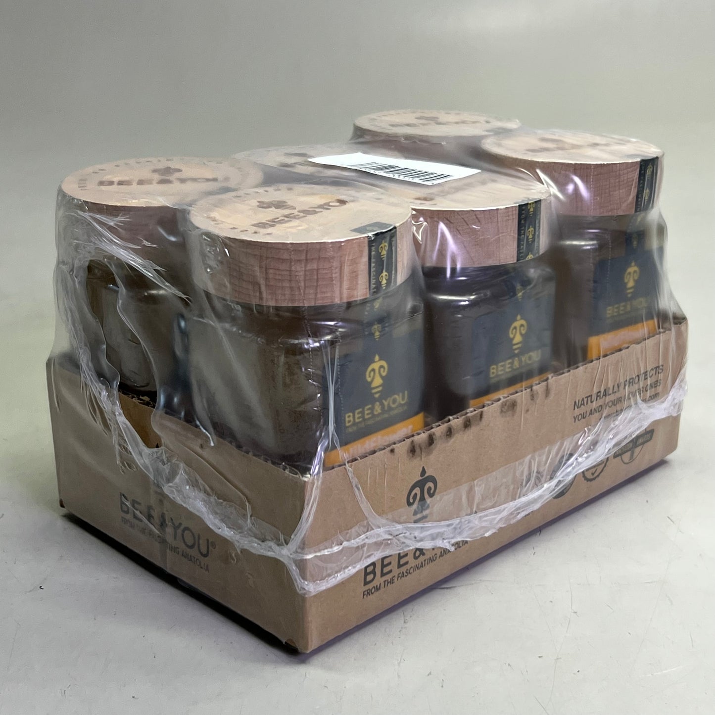 BEE & YOU (6 PACK) Wildflower Raw Honey 10.6 oz Brown BB 07/27