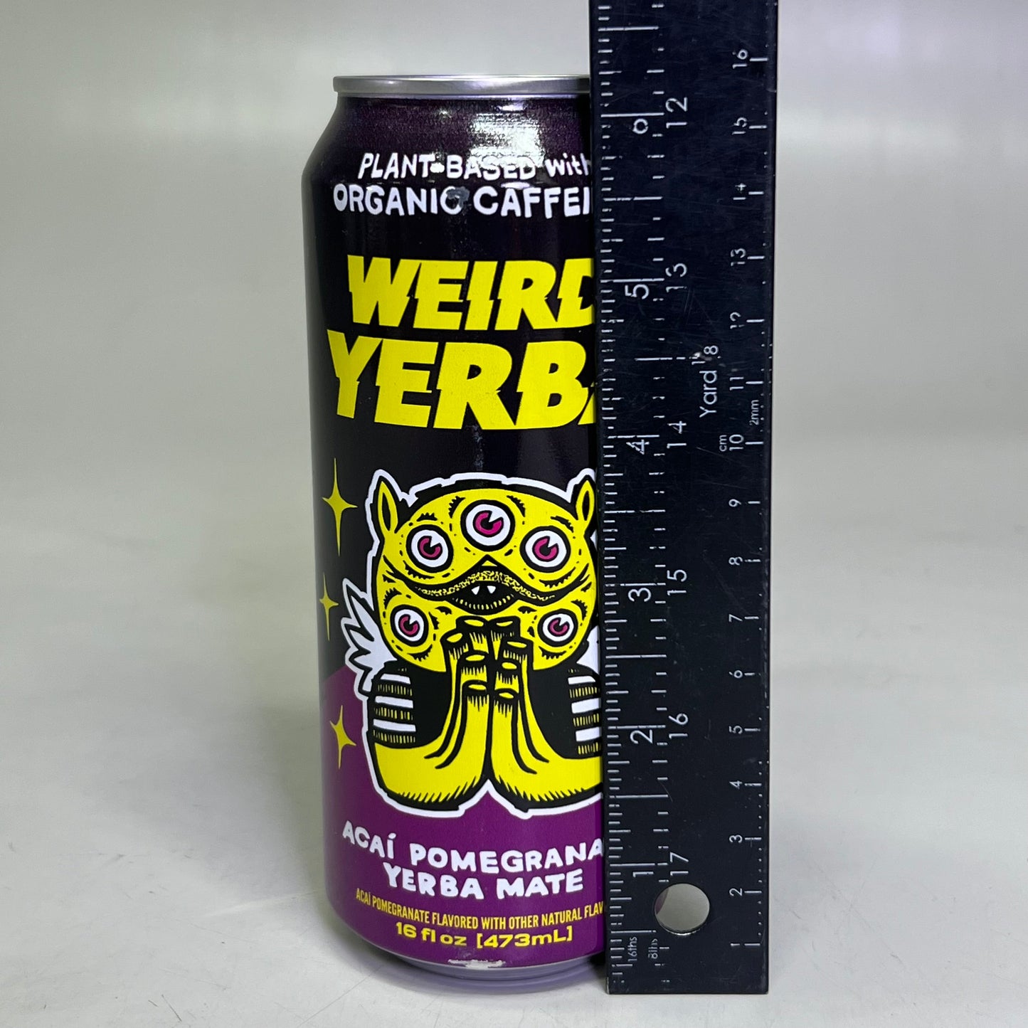 ZA@ WEIRD YERBA (12 PACK) Acai Pomegranate Yerba Mate 16 fl oz (AS-IS, Distressed Packaging) F