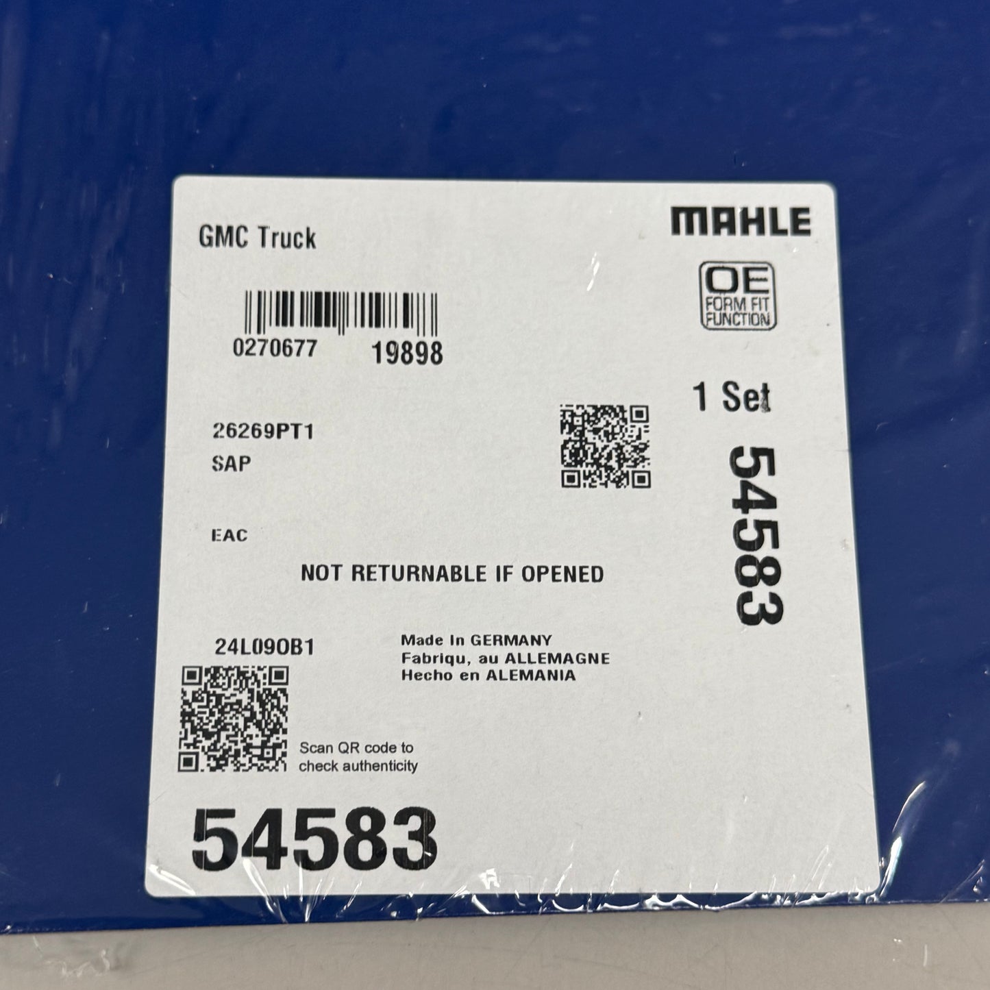 MAHLE Cylinder Head Gasket For Chevy 54583