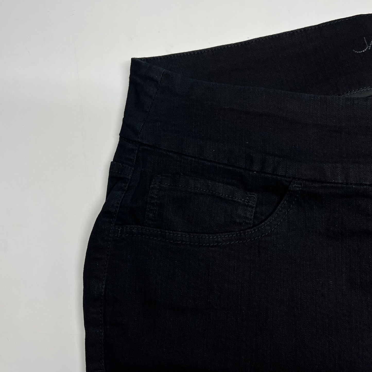 JAG Peri Straight Leg Elastic Waist Jeans Women's Sz 22W Black JE258190BKVD