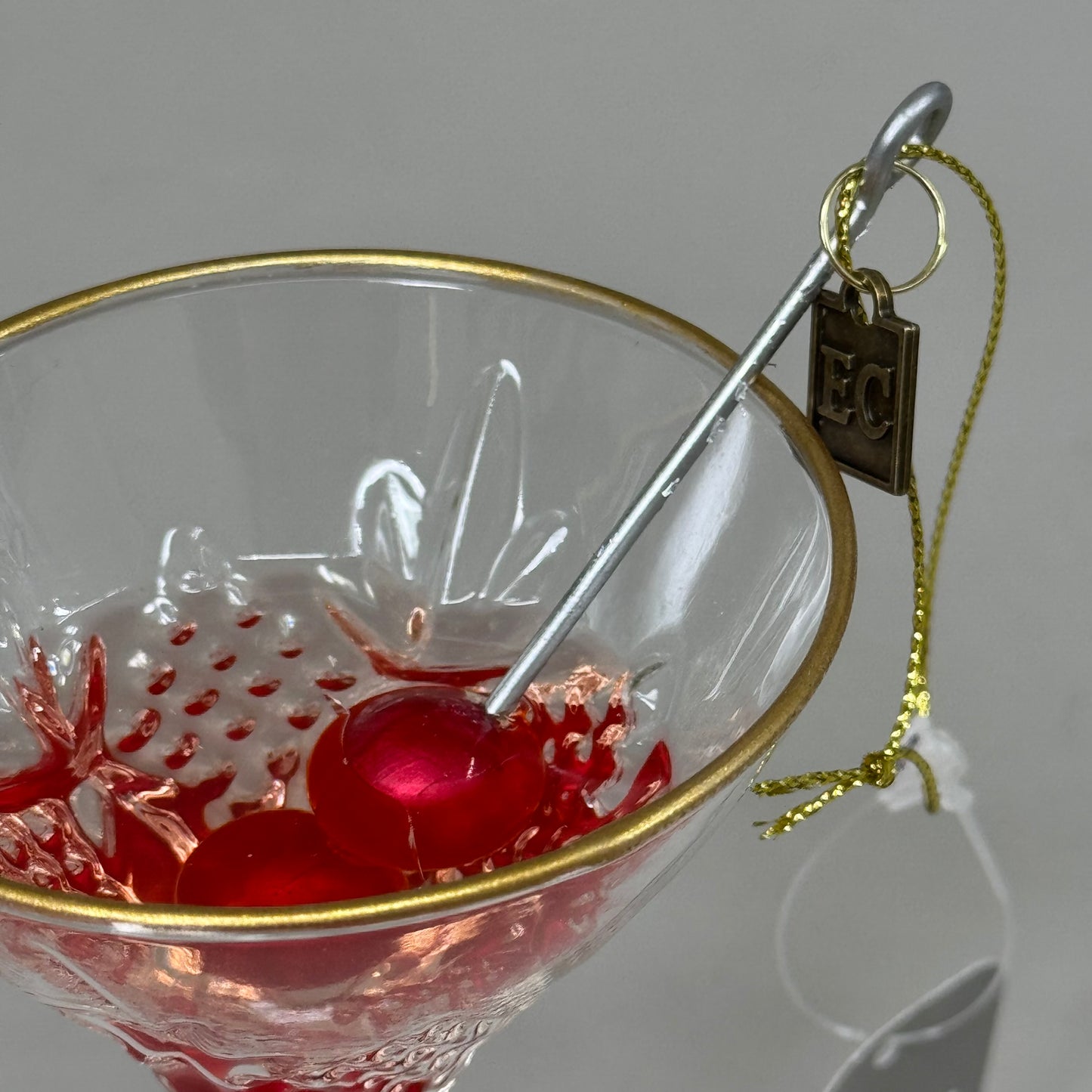 RAZ IMPORTS (3 PACK) Eric Cortina 2024 Glass Martini Ornament 5.5" Pink 4453163