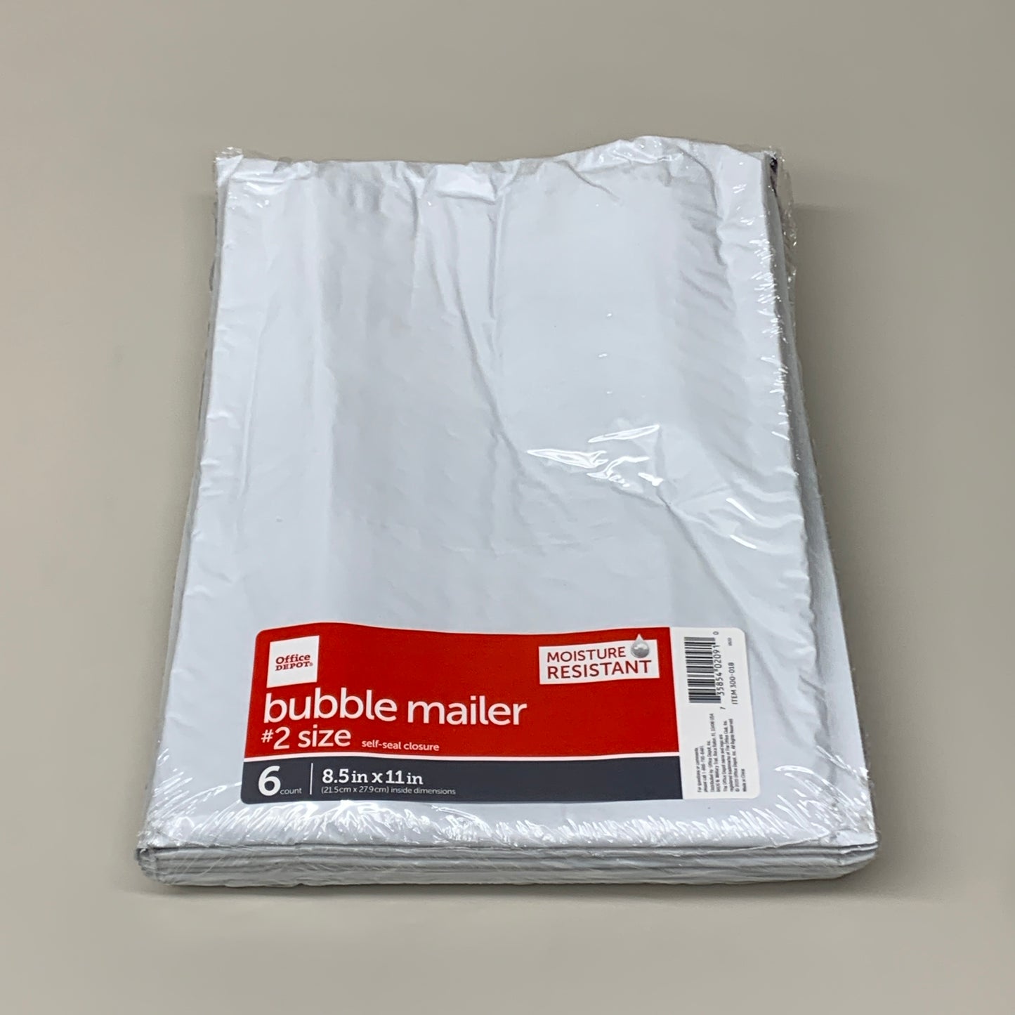 OFFICE DEPOT (48 PACK) Bubble Mailer #2 Size 8.5” x 11” Moisture Resistant 50735854020854