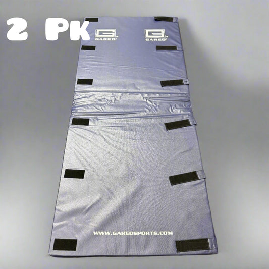 GARED PERFORMANCE SPORTS (2 PACK) Extra Firm Safety Wall Pad 6'x2.5'x2" Blue