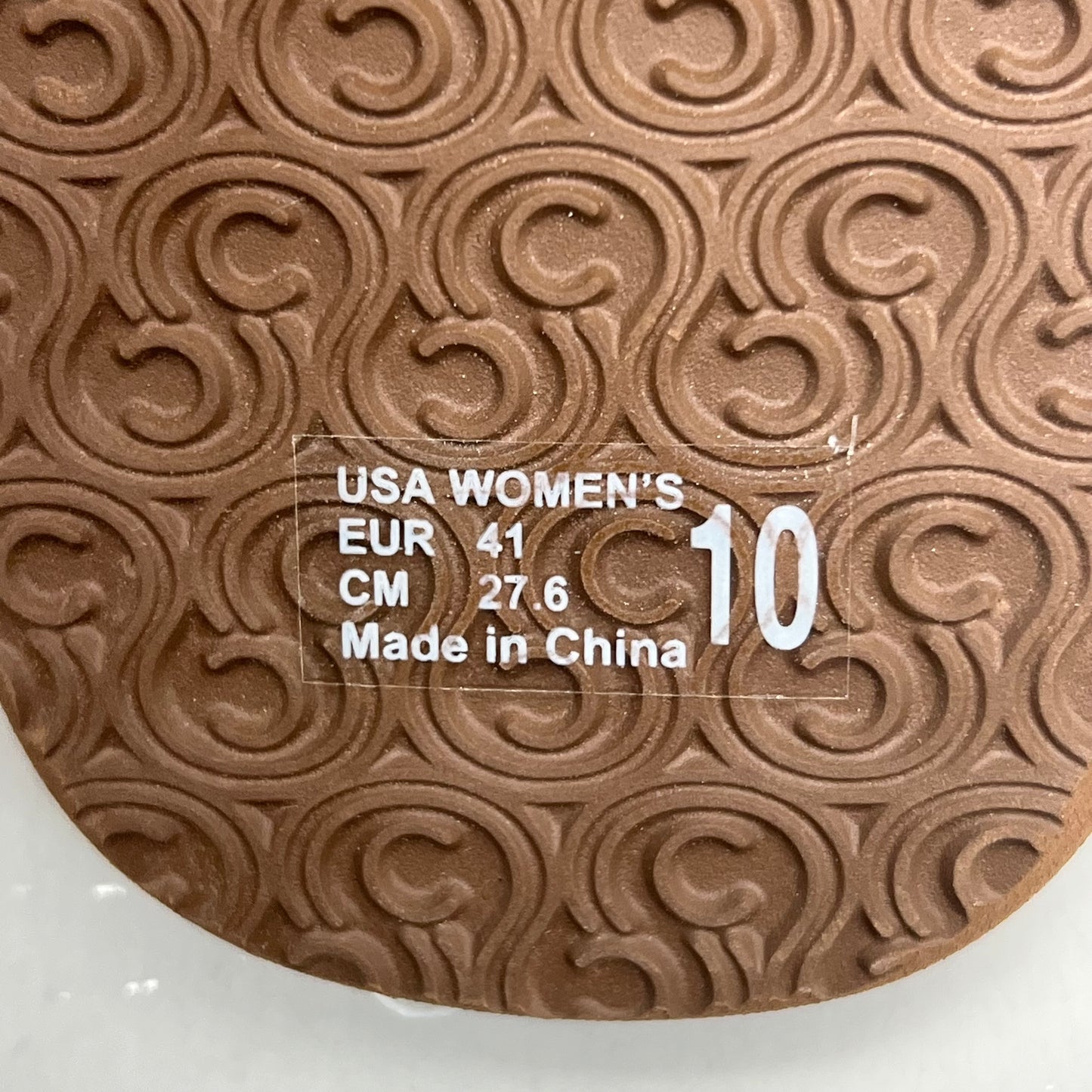 COBIAN Nia's Bounce 2 Synthetic Leather Sandals Women's Sz 10, EU 41 Tan NIA25-230-10