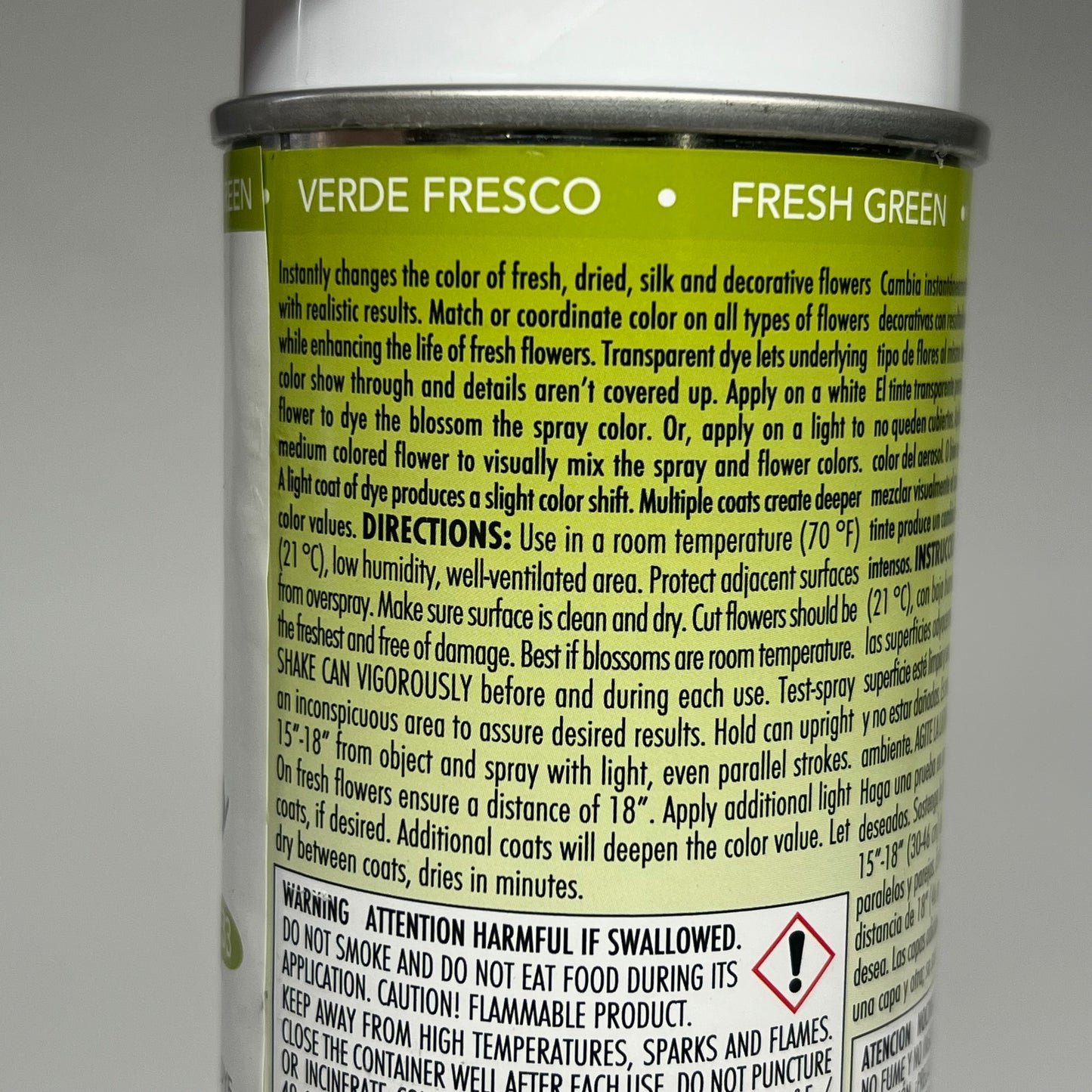 DESIGN MASTER (2 PACK) Just For Flowers Transparent Dye Spray 11 Oz Fresh Green