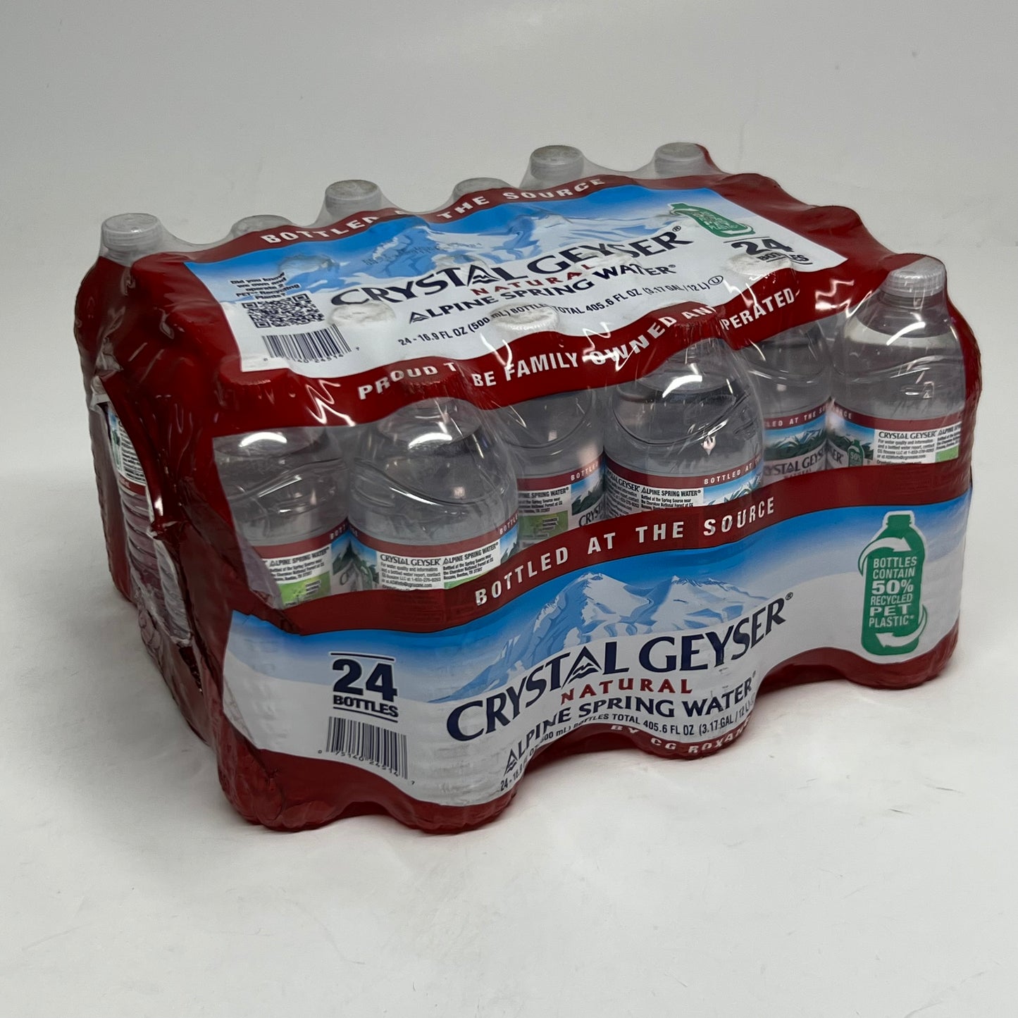 ZA@ CRYSTAL GEYSER (96 Bottles) Alpine Spring Water 16.9 fl oz. Bottles BB 04/28