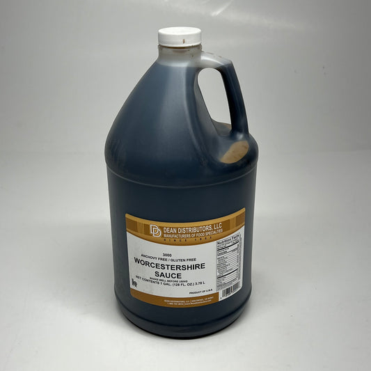 ZA@ DEAN DISTRIBUTORS (2 PACK) Bulk Worcestershire Sauce Kosher 1 Gal BB 02/28 (As-Is) Damaged