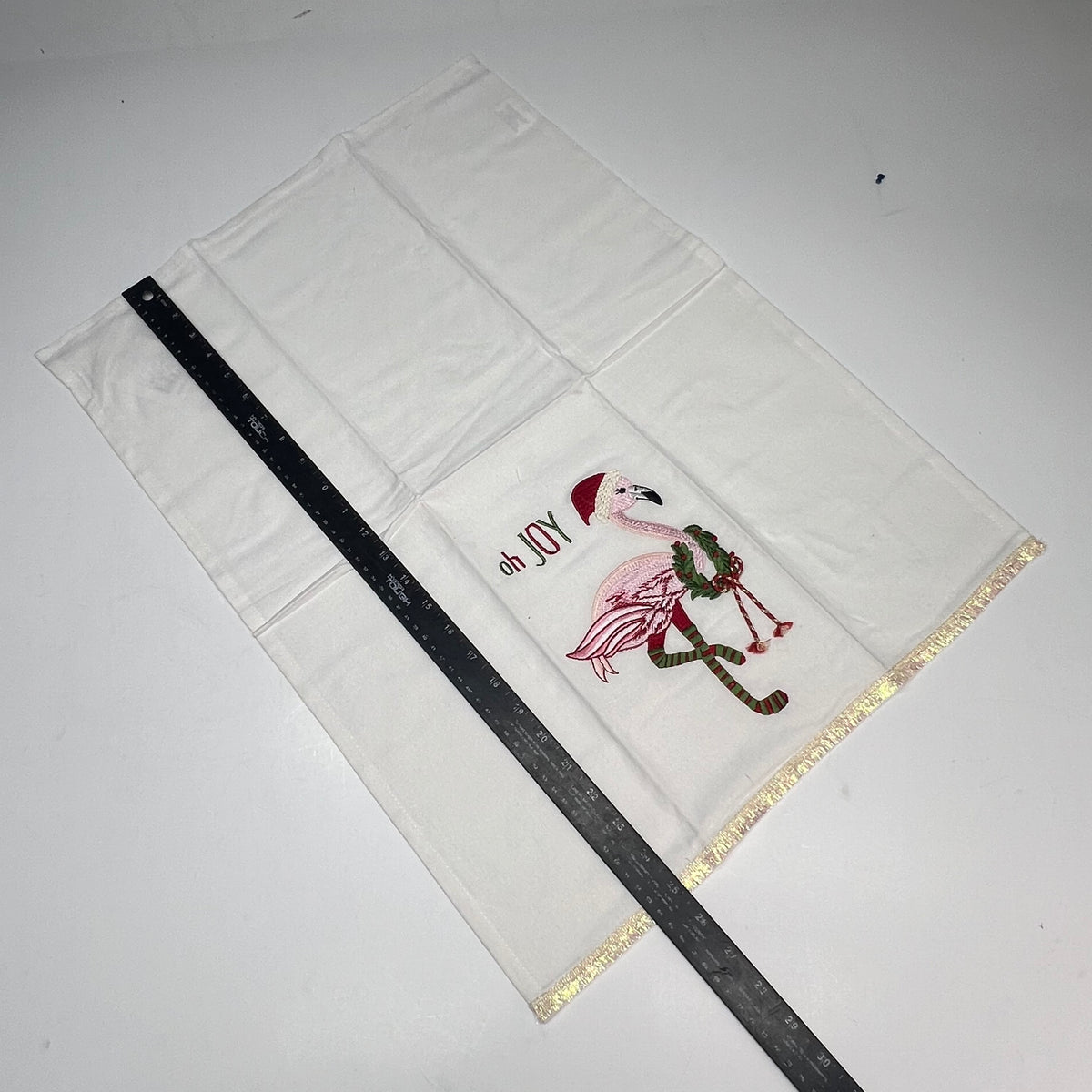 OAKSTREET (2 PACK) Holiday Flamingo Dish Towel Decoration  25"x18" OSW237169