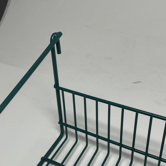 QUANTUM FOODSERVICE Store Grid Shelve w/ Hooks 36"x18"x7.5" Green SG-LS1836P