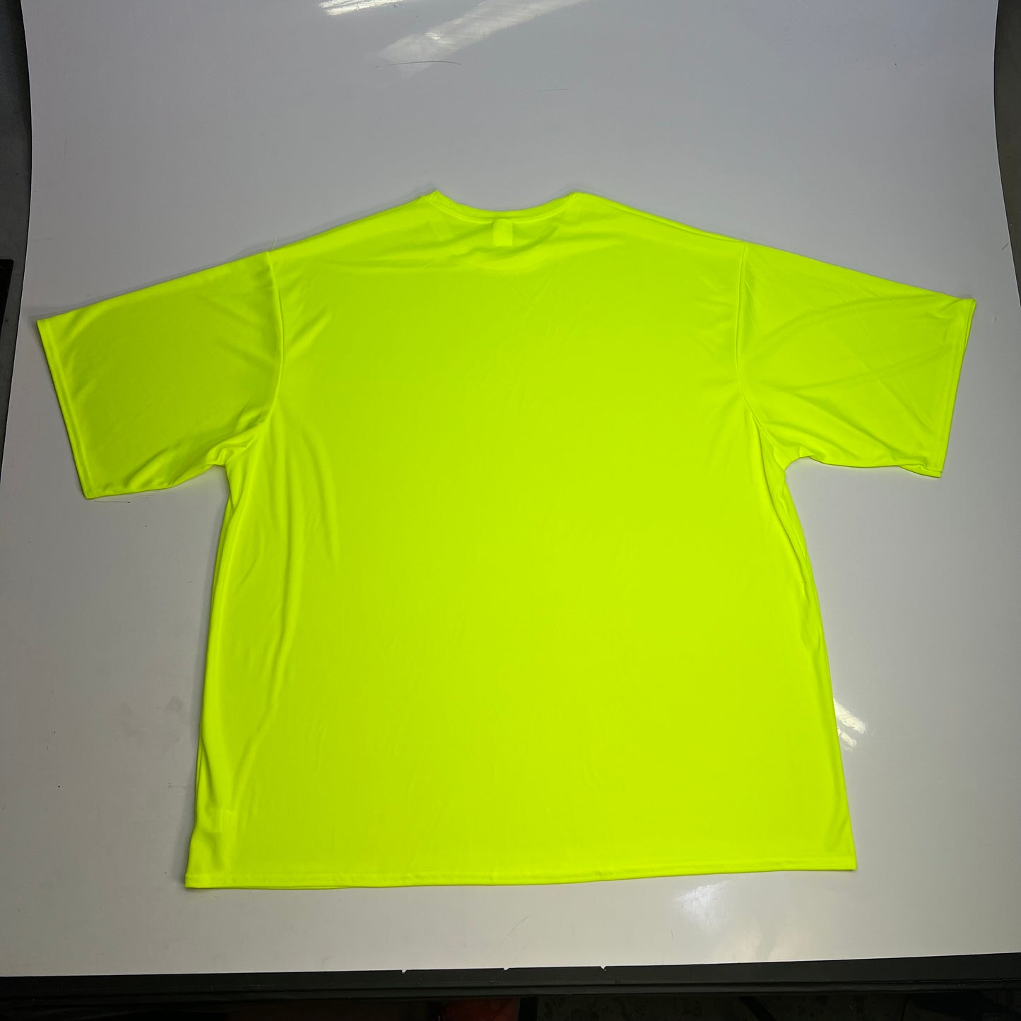C2 SPORT (5 PACK) Moisture Wick Short Sleeve Work Shirts Men's Sz 3XL Safety Yellow