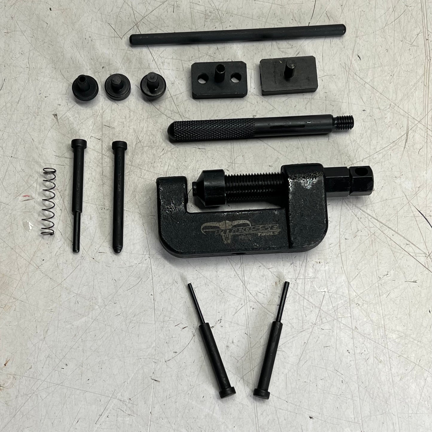 PIT POSSE (16 PIECE TOOLS) Chain Breaker & Riveting Tool Kit Black PTM-PP309