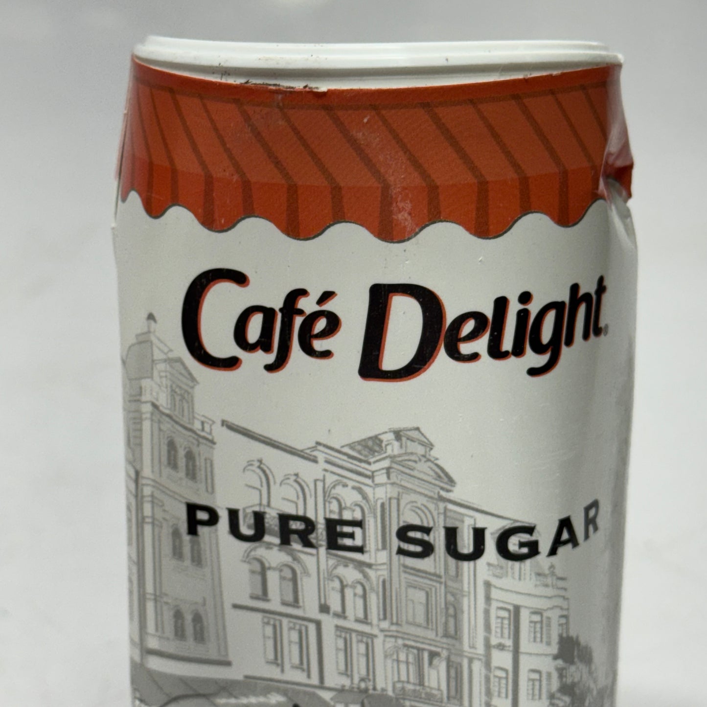 ZA@ CAFE DELIGHT (24 PACK) Sugar Canister 20 oz. White (AS-IS, The Canister is Dented)
