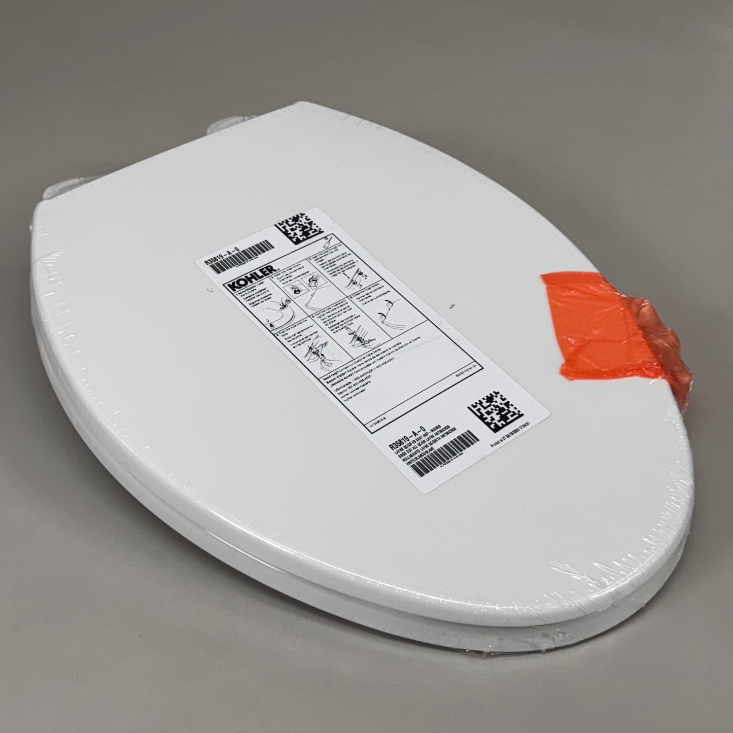 KOHLER Layne Quiet-Close Elongated Toilet Seat w/ Antimicrobial K-R35819-A-0