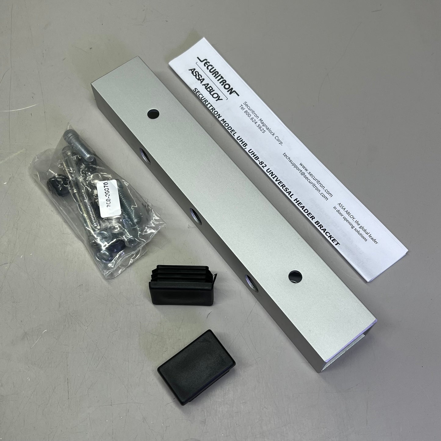 ASSA ABLOY Universal Header Bracket For Magnalock 1"x1-1/2"x10" UHB-CL-8