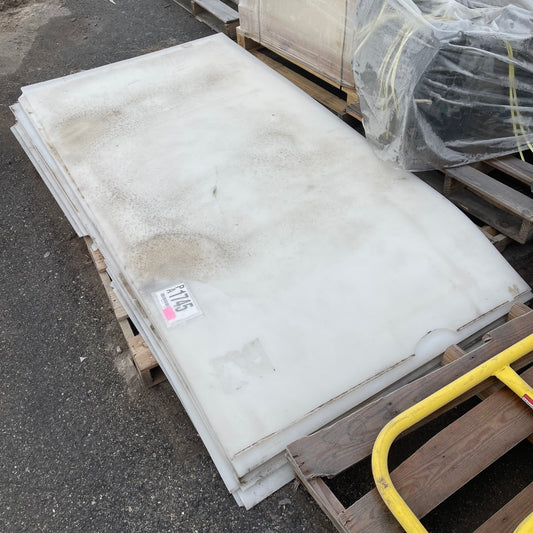 ZA@ Pallet of MIXED White Plastic Sheets 96”x49”