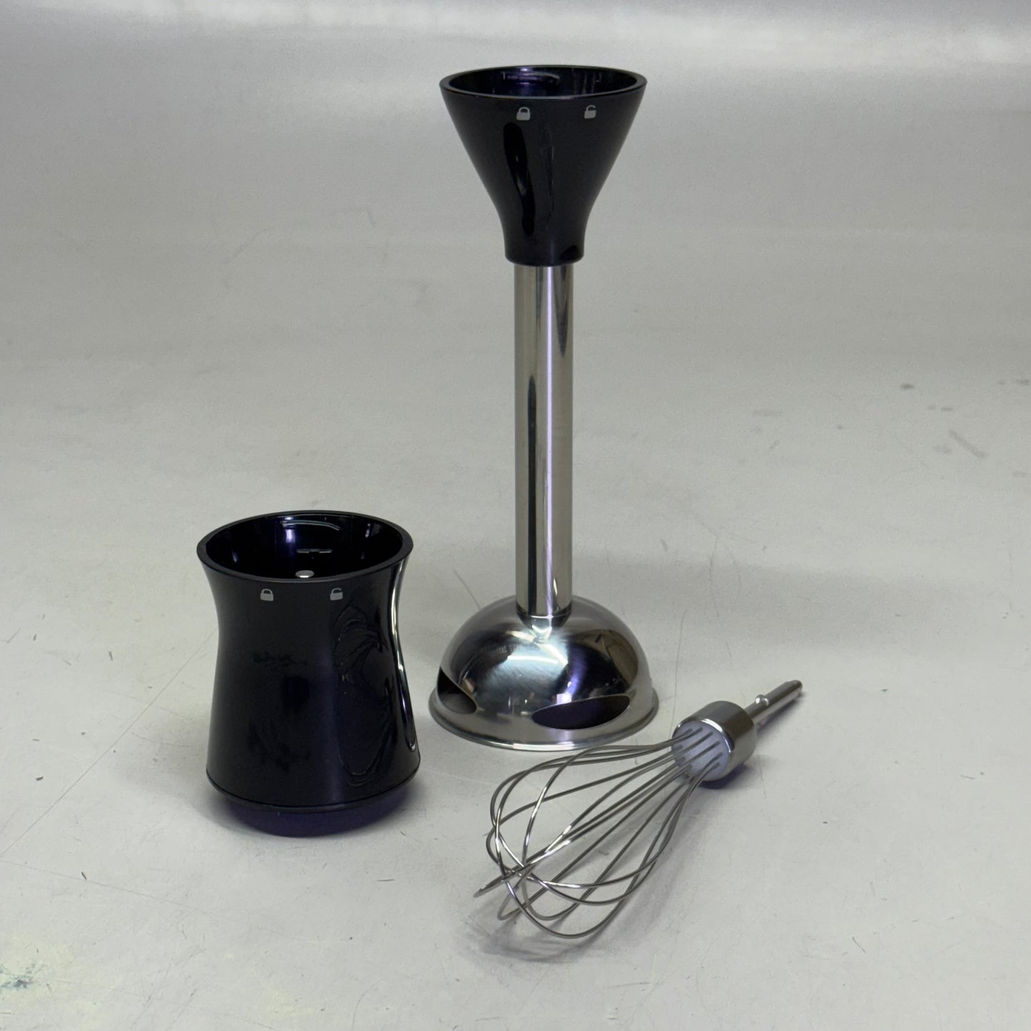 HAMILTON BEACH Electric Immersion Hand Blender With Handheld Blending Stick 2 Speed 225 Watts Grey & Black 59765G