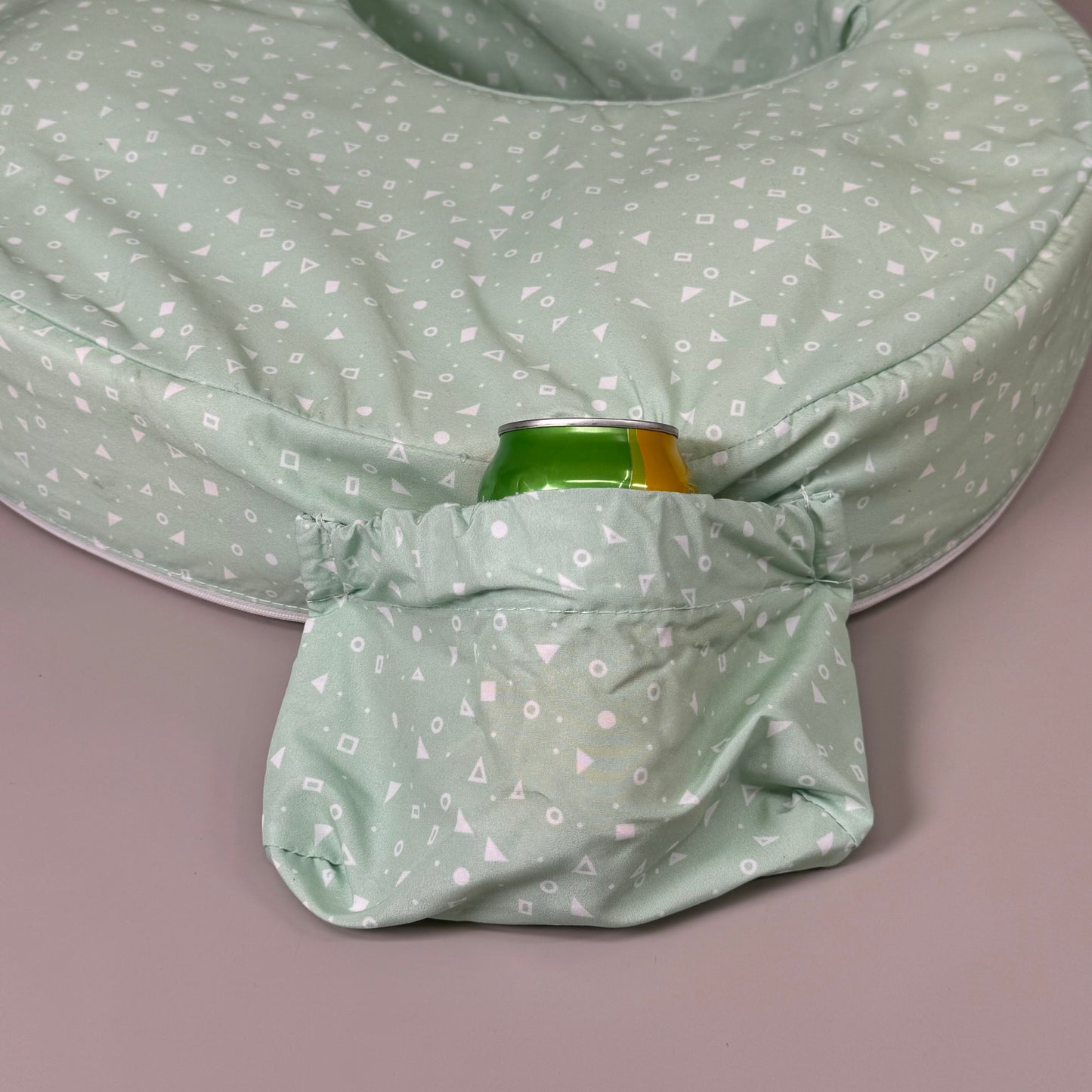 ZA@ MY BREAST FRIEND Original Side Pocket Nursing Pillow Support Mint Green 22" x 15"