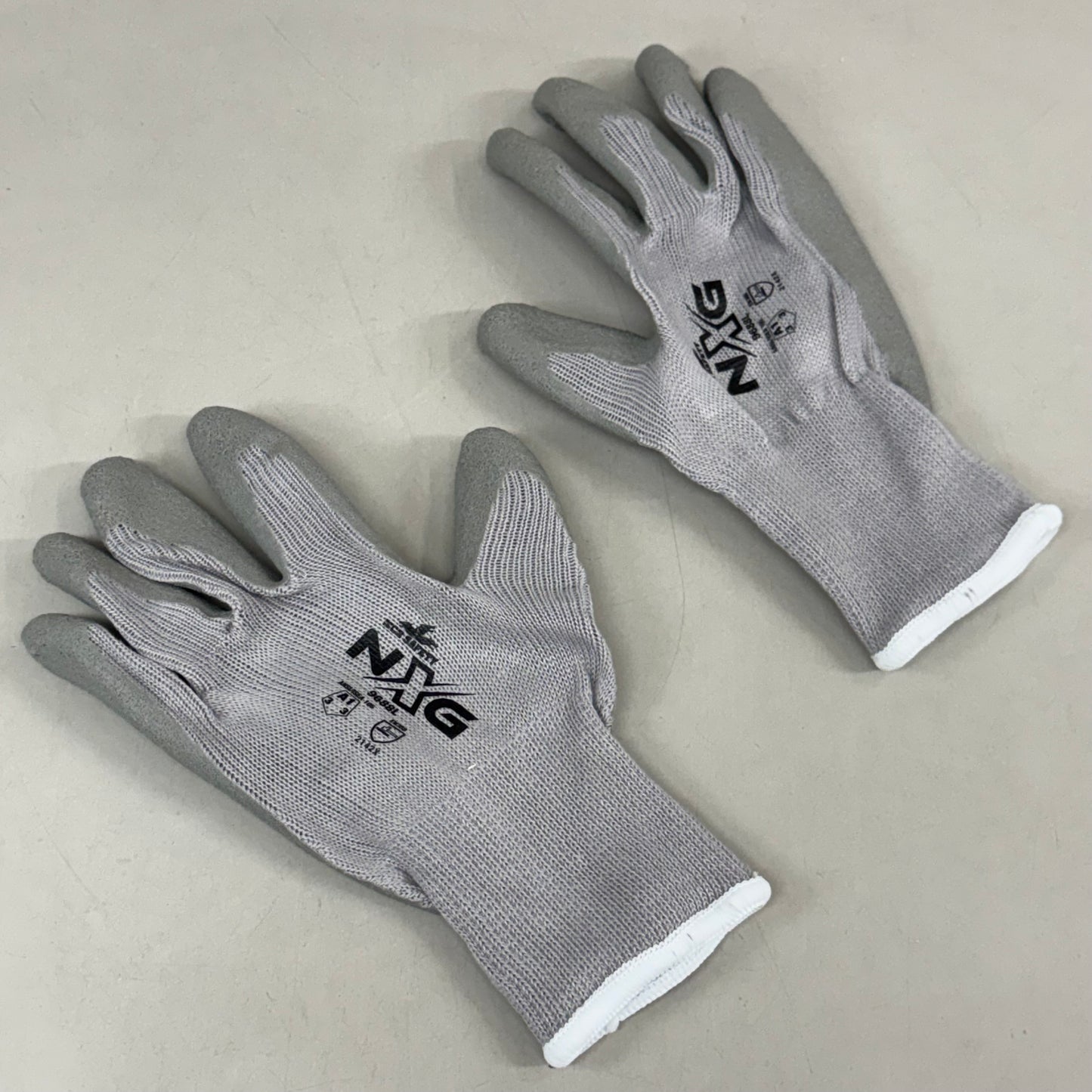MCR SAFETY  (12) Pk 12 Coated Gloves,cotton/polyester,l,pr 48gh16 Large Gray