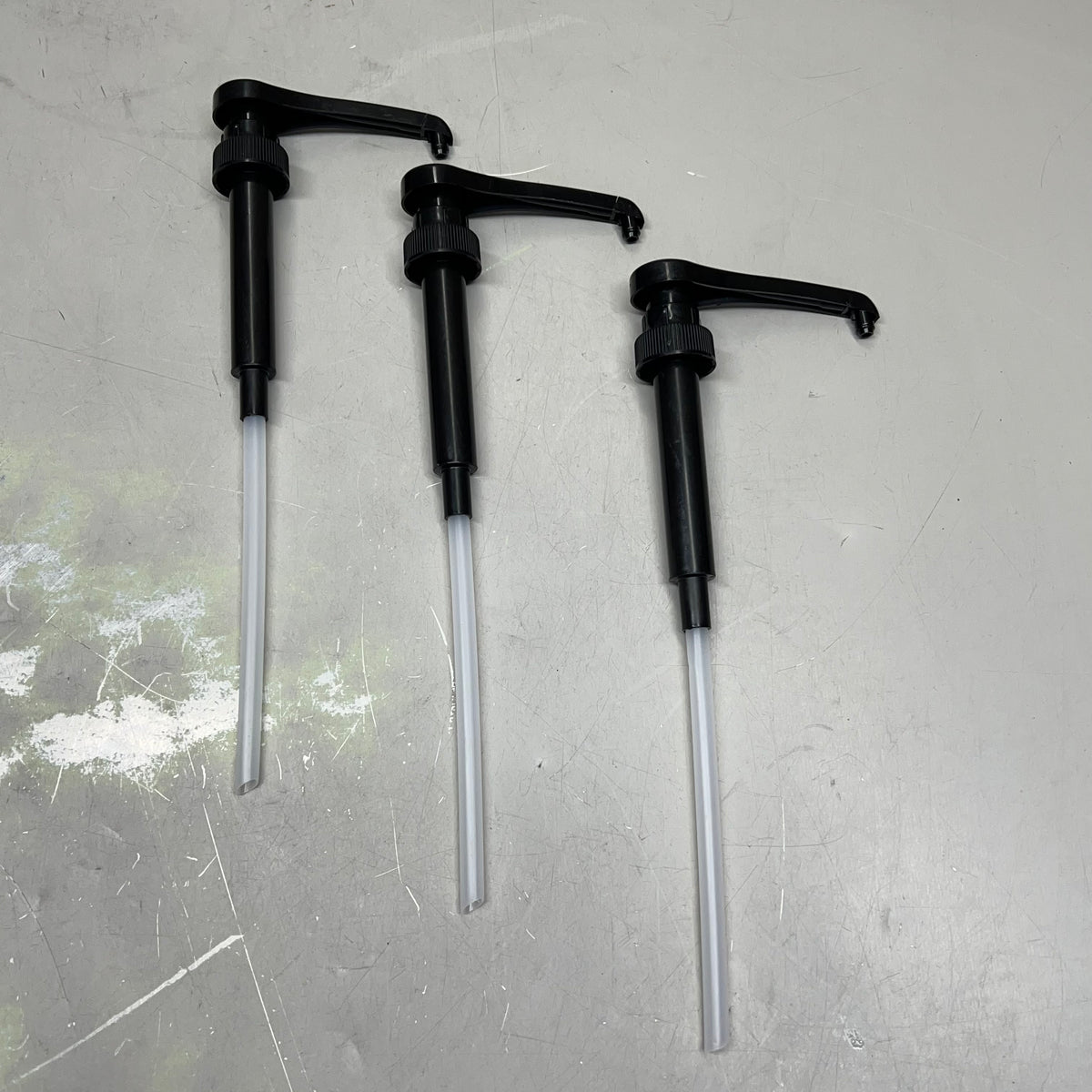 ZA@  (9 PACK) Syrup Pump Dispensers  11" Long Black 011128121