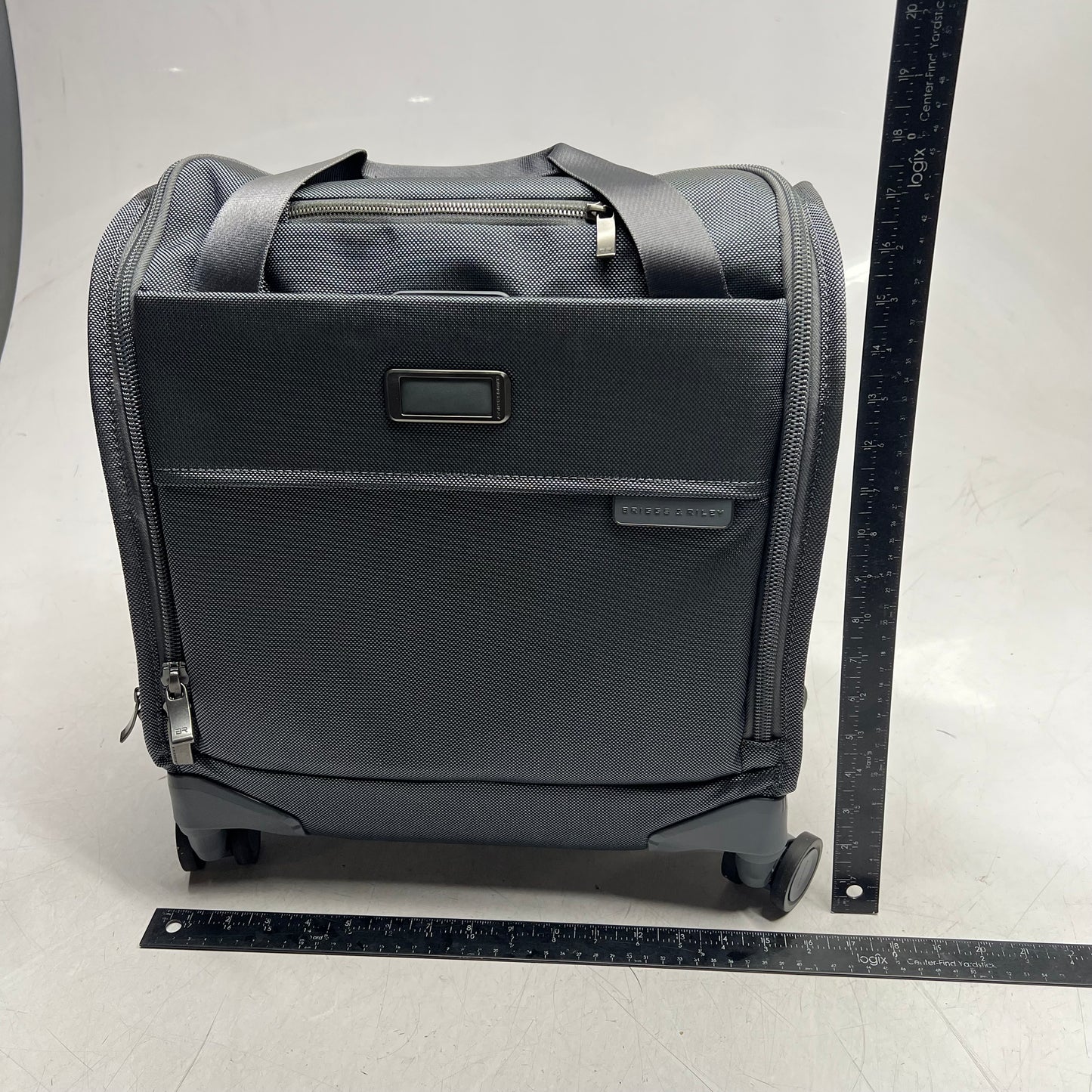BRIGGS & RILEY Cabin Spinner Suit Case Smart Packing 14x14x8" Grey BLU116SP-10