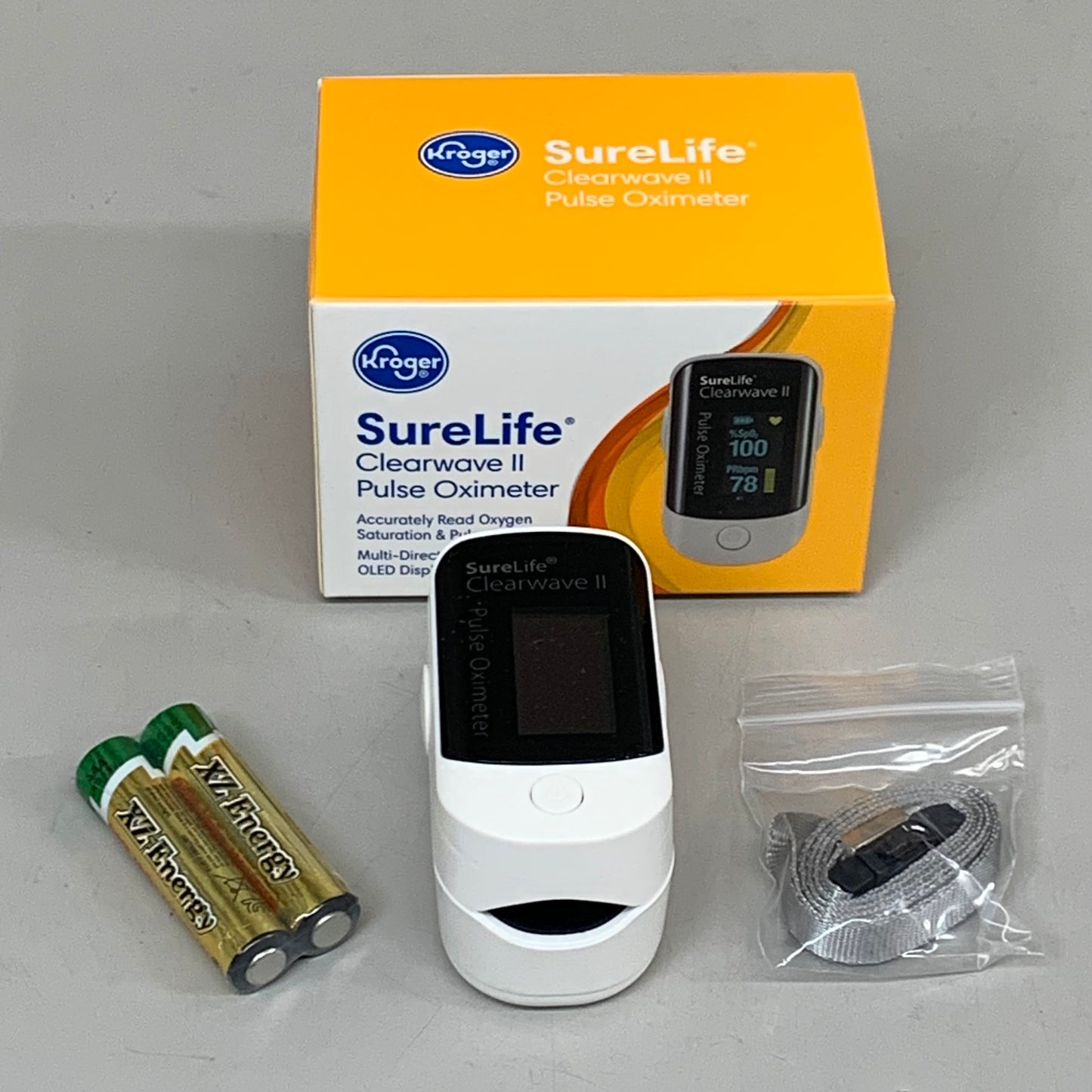 ZA@ KROGER SureLife Clearwave 2 Pulse Oximeter Soft Pad Finger Insert BB 12/25 A