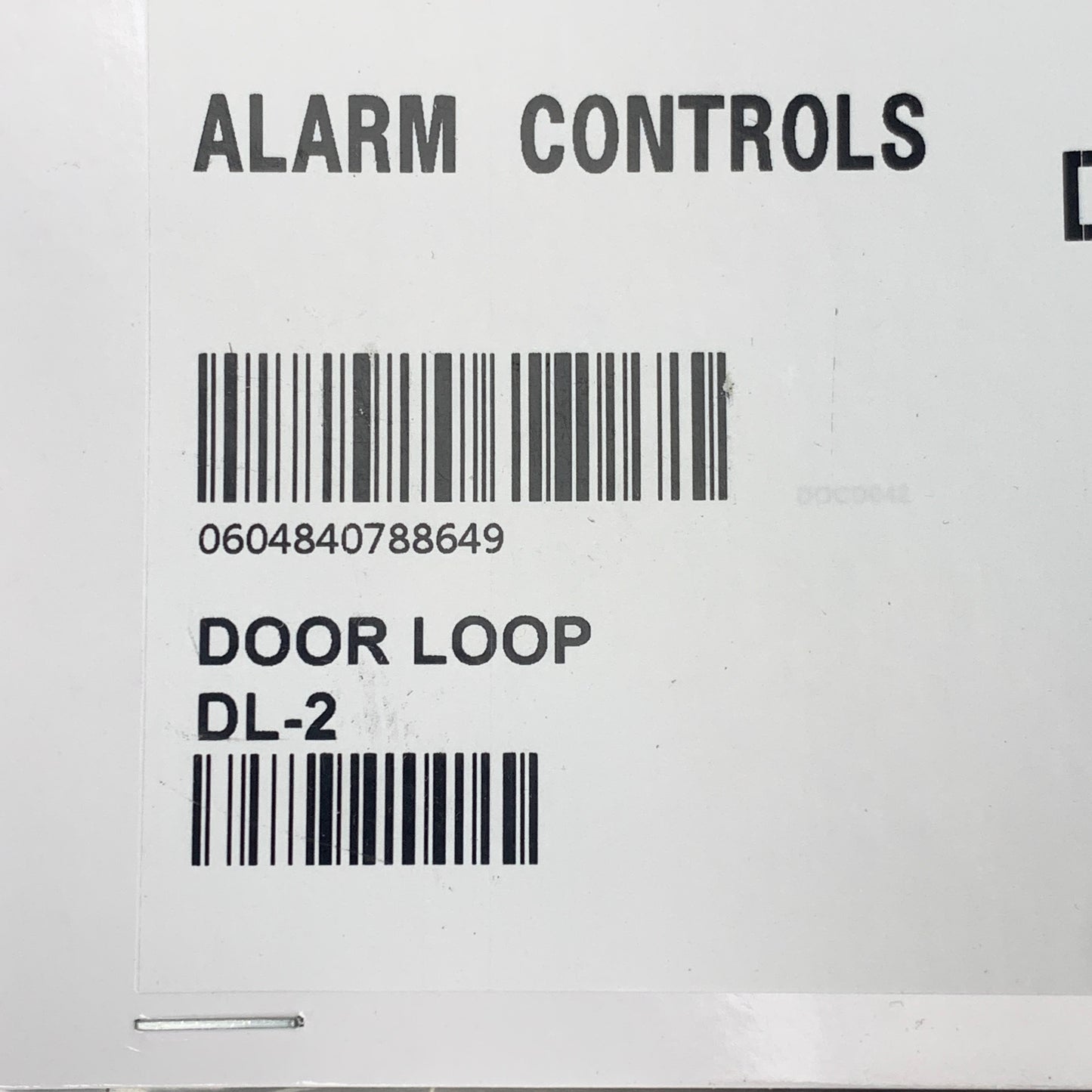 ALARM CONTROLS Armored Door Loop 18"x1/4" Steel w/ Mounting Hardware DL-2