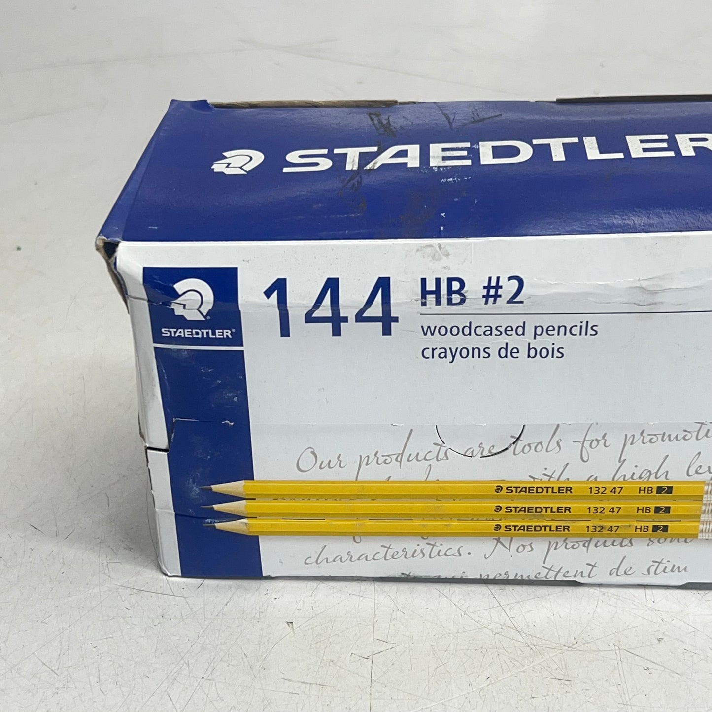 ZA@ STAEDTLER (144 PACK) Woodcased Pre-sharpened Pencils 2MM Yellow #2HB