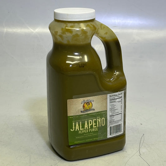 LOUISIANA Pepper Exchange 64oz Jalapeno Peppers Puree Sauce BB 07/27