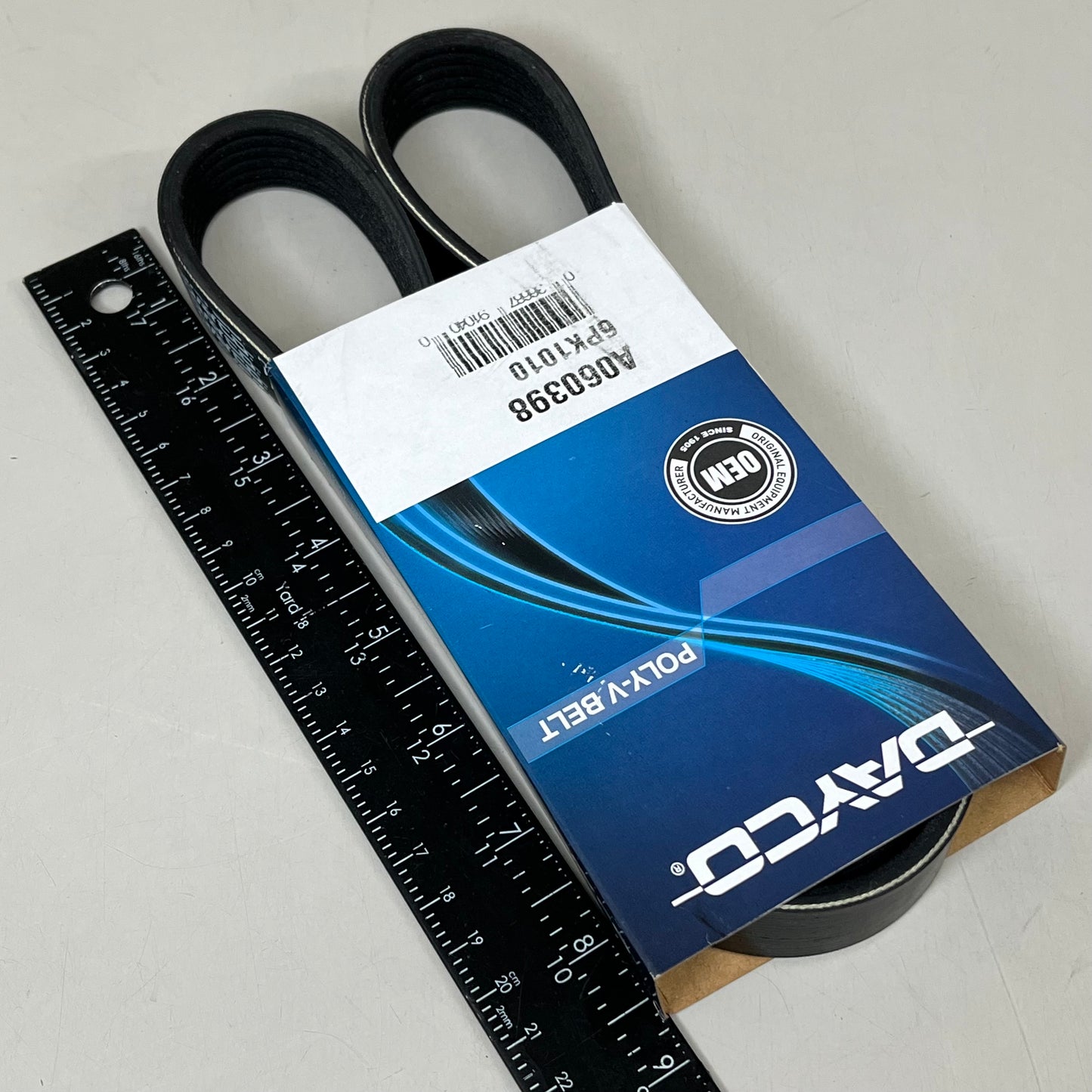 DAYCO Poly Rib Belt Straight Standard Rib Depth 39.764" Effective Length A060398