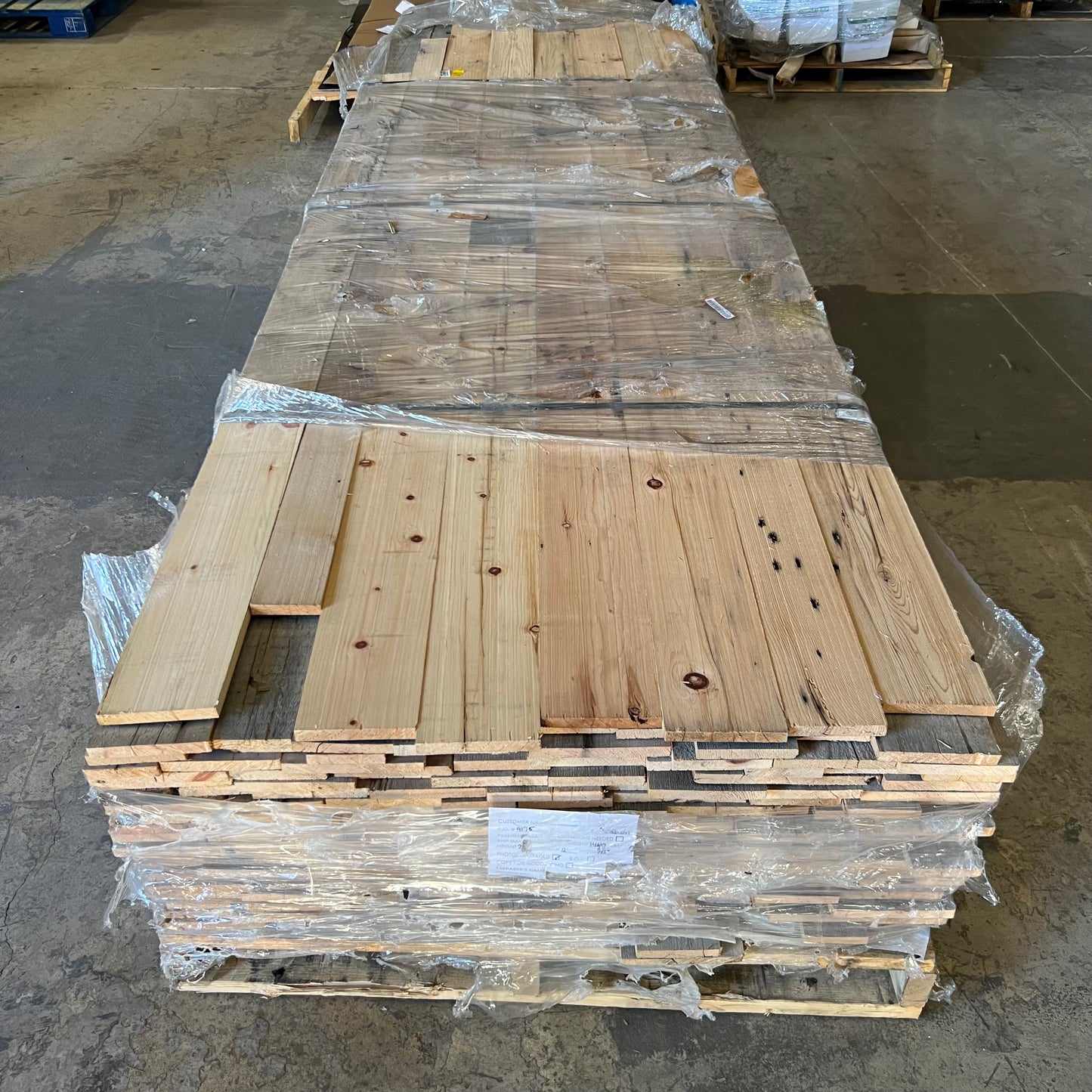 Pallet of Assorted Lumber & Construction Boards — Ideal for Carpentry & DIY Projects