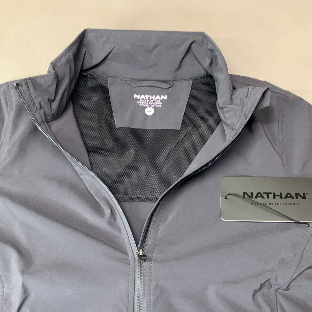 NATHAN Vamos Track Jacket Women's Sz S Dark Charcoal NS50040-80078-S (New)