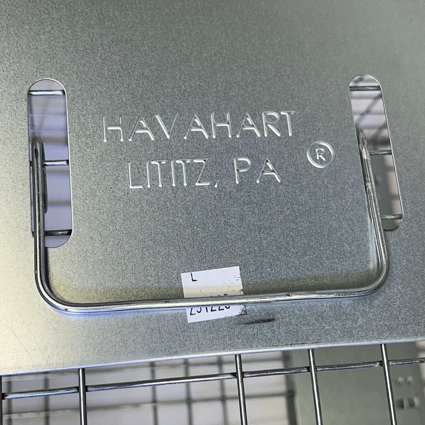 ZA@ HAVAHART All Metal One-Door Trap For Feral Cat Or Small Animals Grey 1079SR C