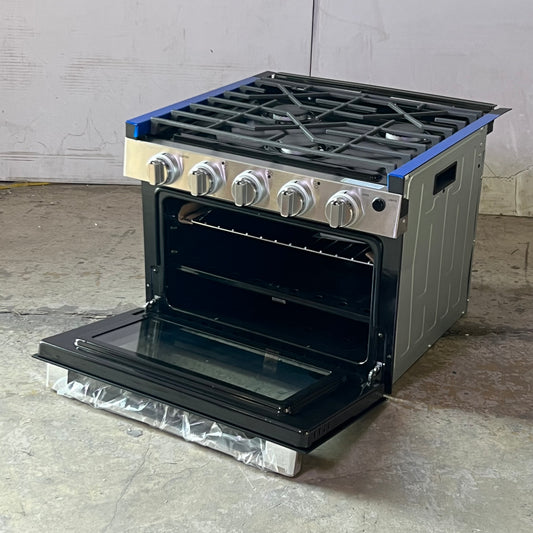 PROFILE RV Range Oven Drop-In LP Gas Stovetop Sz 16.25" x 21.5" x 21.5" - PLD617RTSS/PLD621RTSS