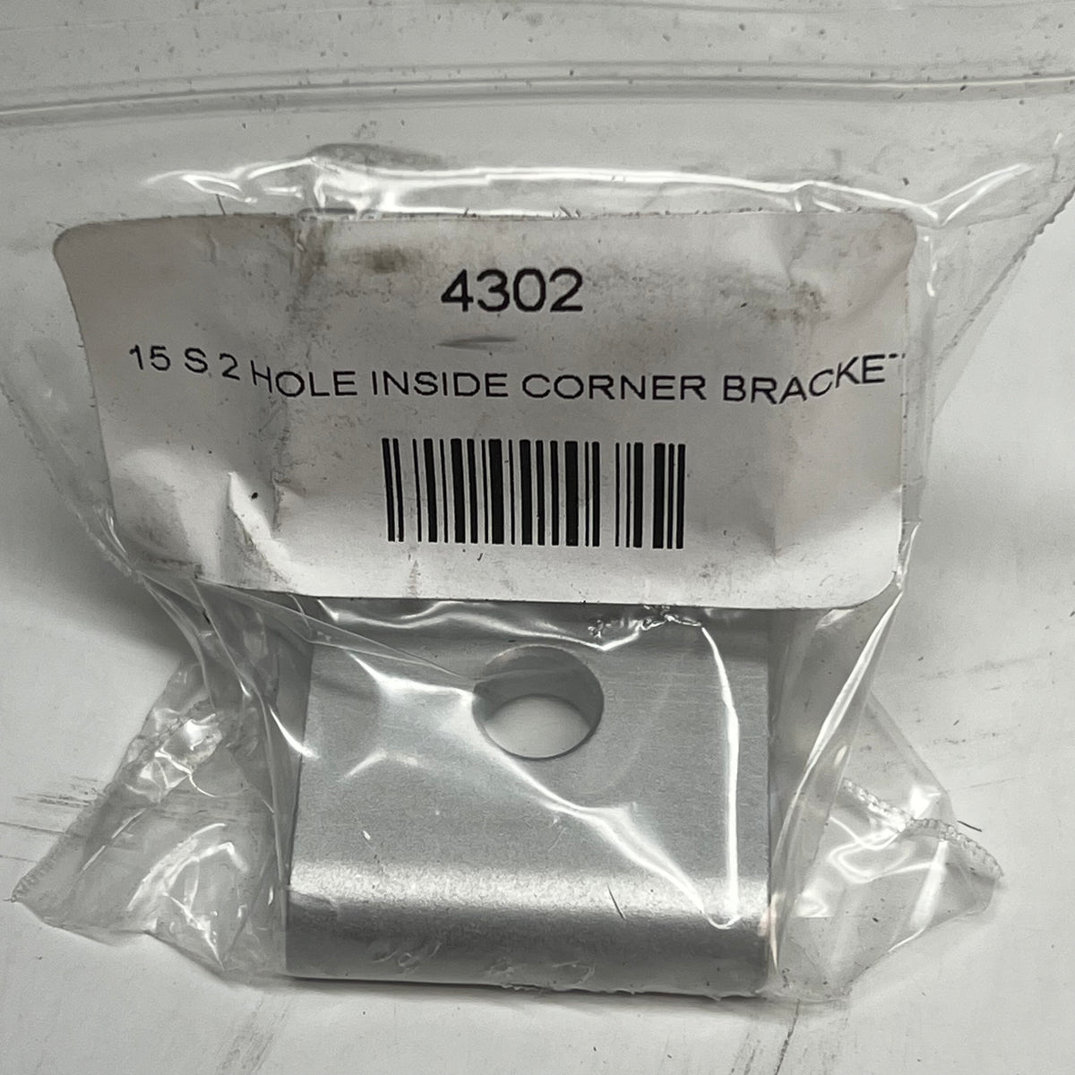 80/20 (10 PACK) 15 Series & Ready Tube 2 Hole - Inside Corner Bracket 4302