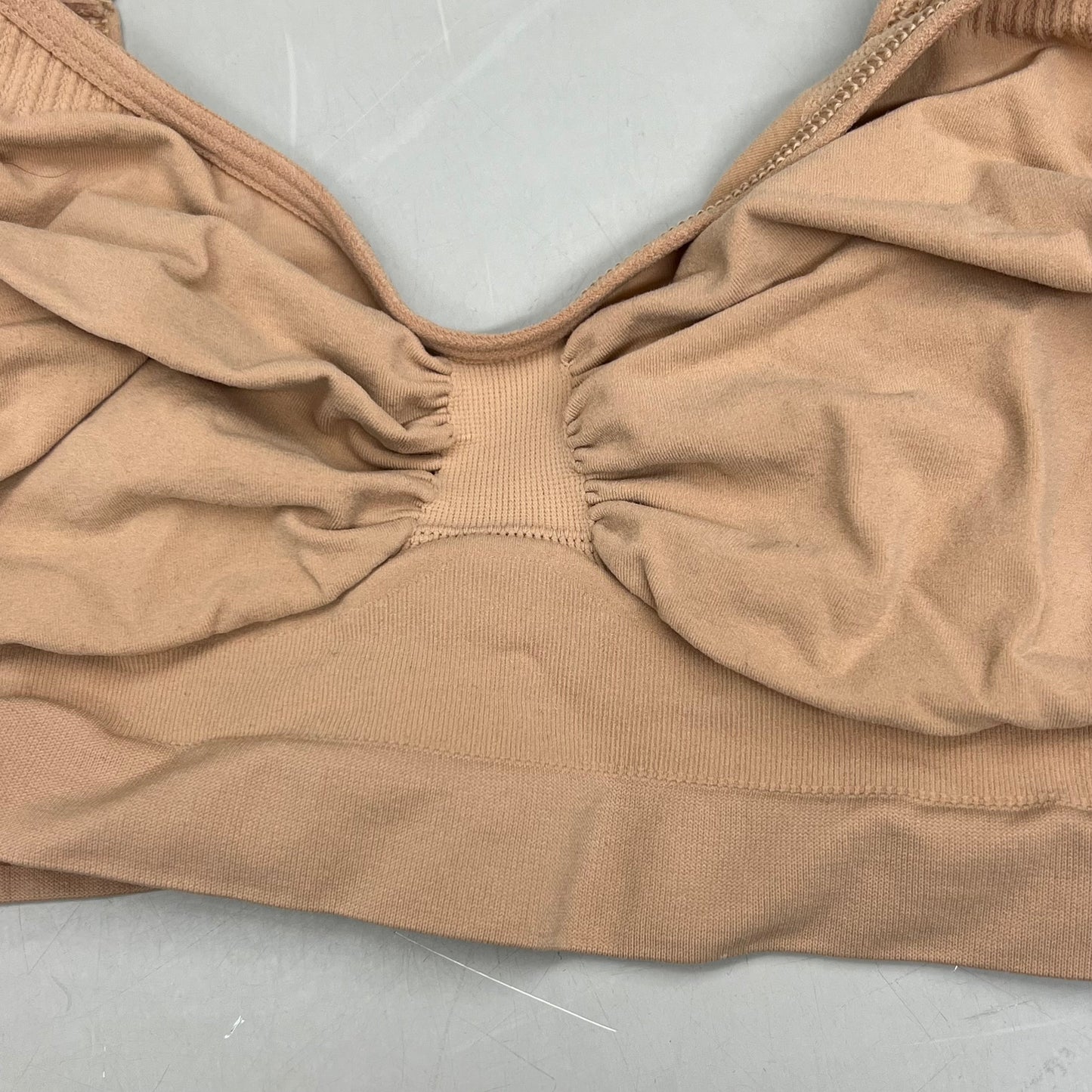 SKIMS Strong Support Seamless Bralette Pique Stitching Women's Sz 2X/3X Ochre