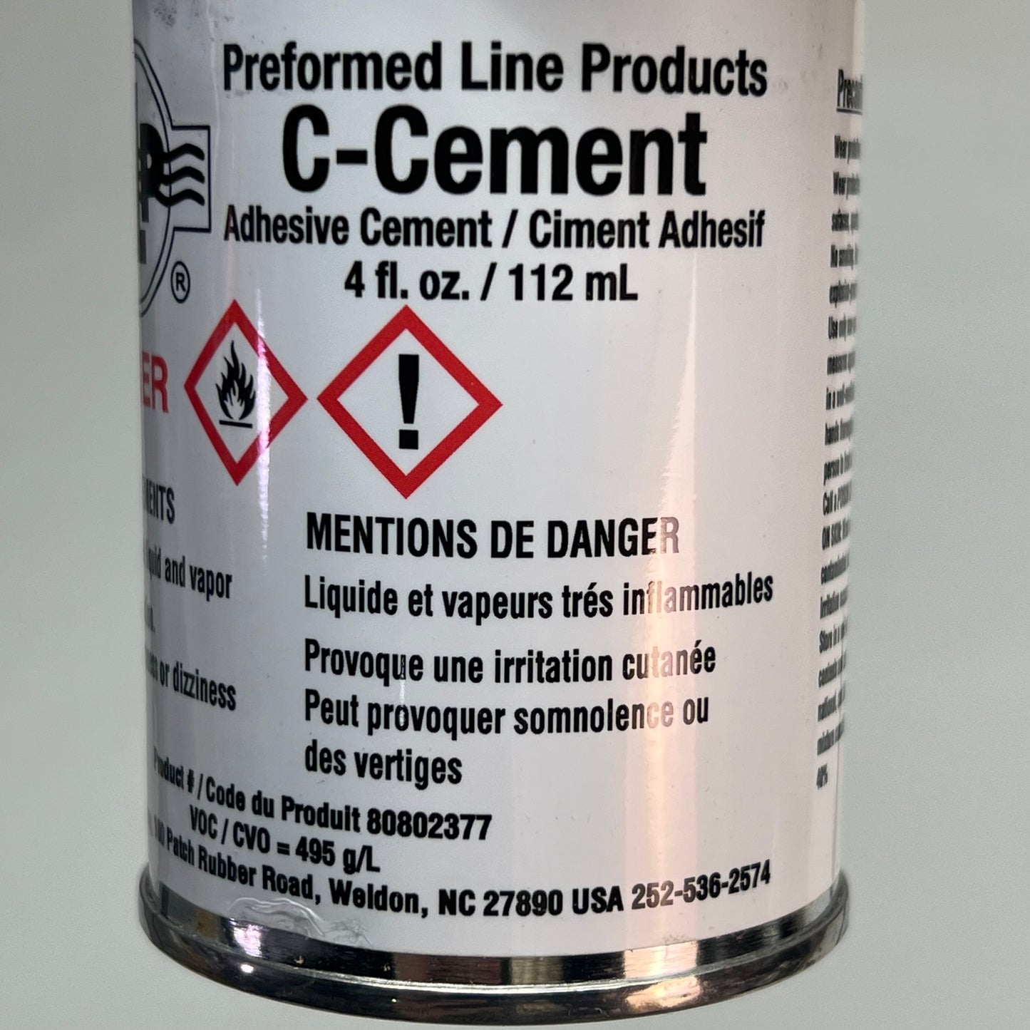 PERFORMED LINE PRODUCTS (2 PACK) Adhesives C-Cement 4 Fl Oz 80802377