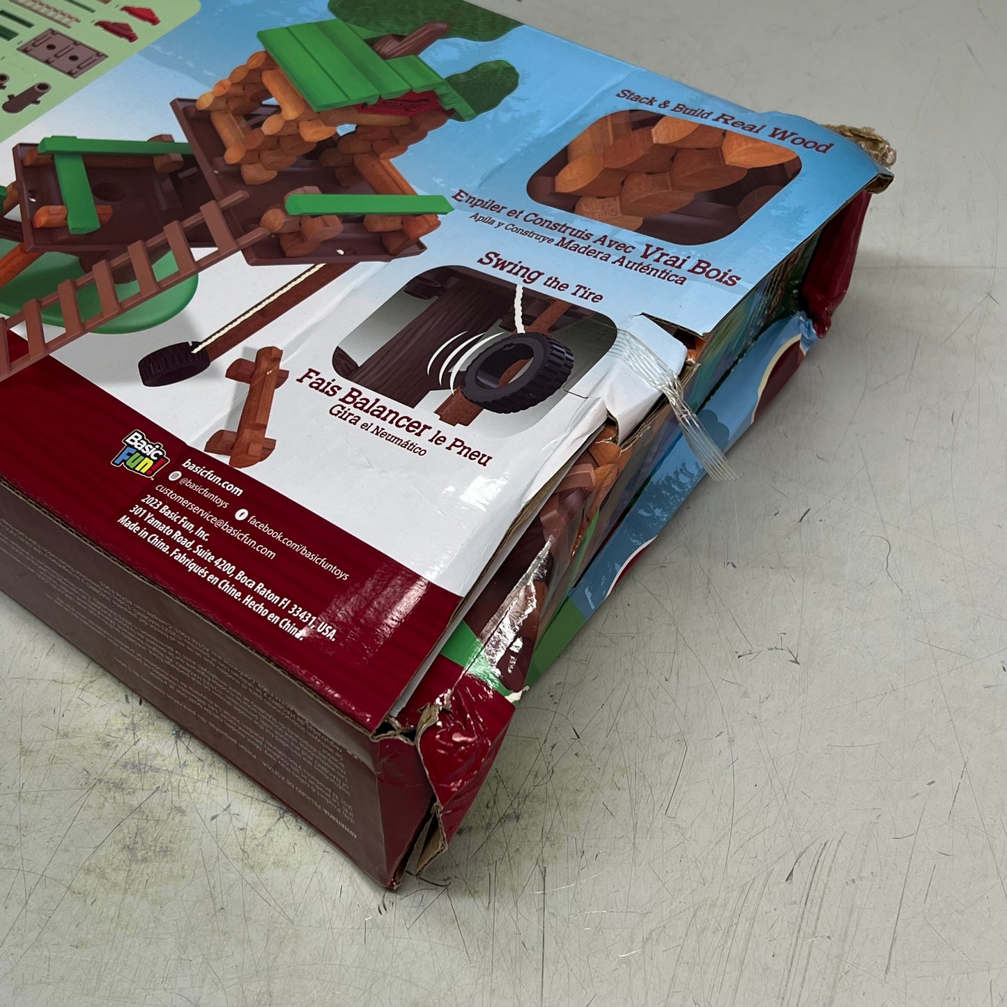 HASBRO The Original Lincoln Logs Building Toy 77 Piece  Brown 00778 (As-is)