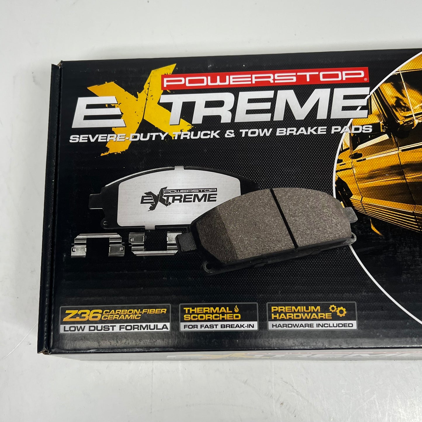 POWER STOP Extreme Carbon Fiber Ceramic Truck & Tow Brake Pads Front Z36-965