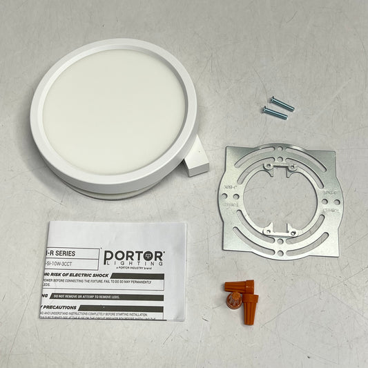 ZA@ PORTER LIGHTING  Round Led Surface Mount Downlight 5' Dia PT-DLSM-R-51-10W-3CCT