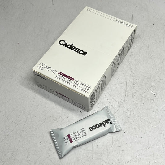 CANDENCE (12 PACK) Core 40 Fuel Snack Energy Bar Pb & J Flavor  1.76oz BB 08/26