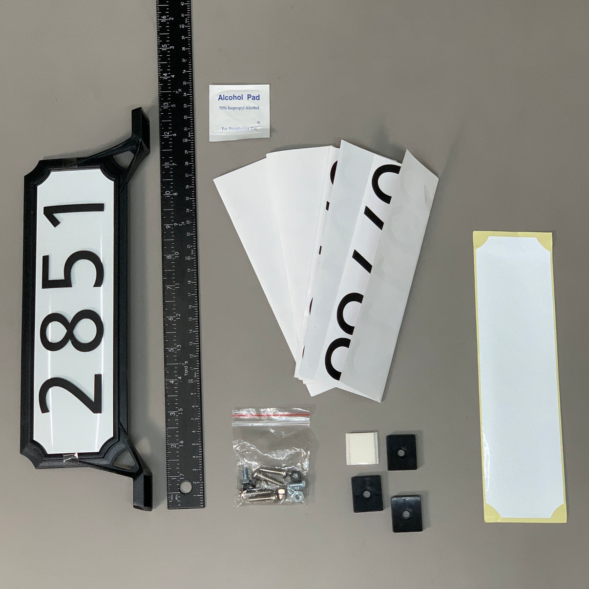 ZA ARCHITECTUAL MAILBOXES Manhattan reflective double sided plaque (N