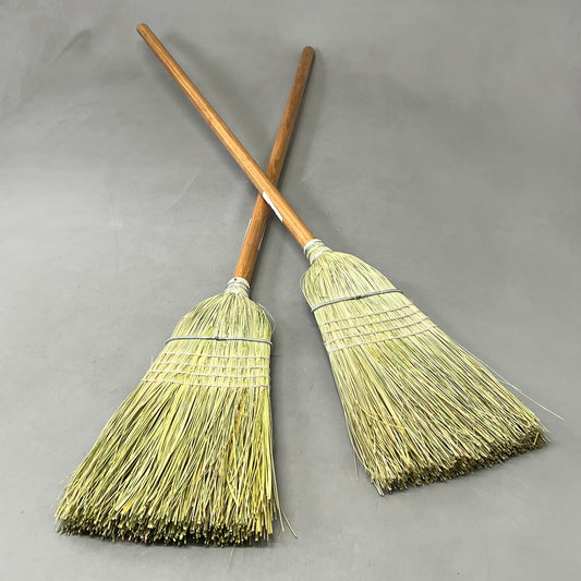 BOARDWALK (2 PACK) Warehouse Broom Corn Fiber Bristles 1 1/8" x 42" BWK932Y