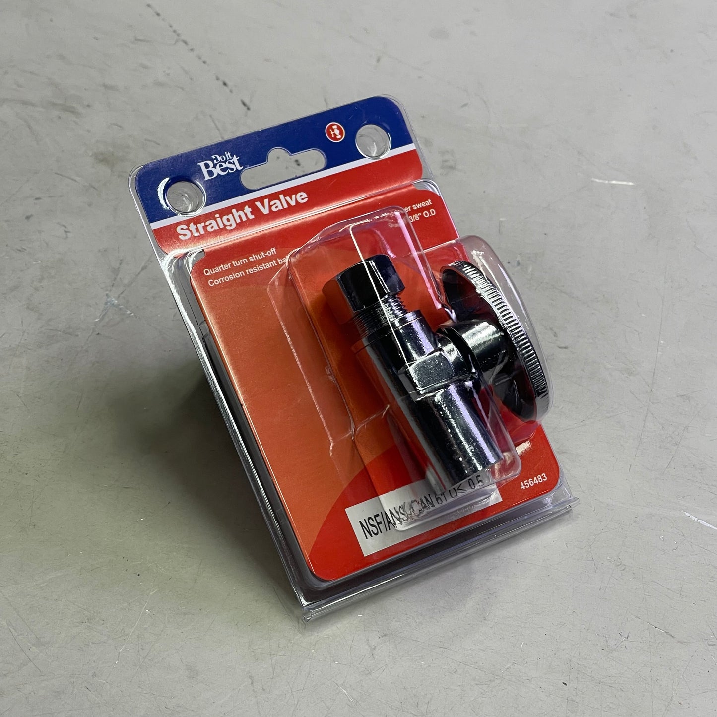 DO IT BEST (6 PACK) Quarter Turn Straight Valve 1/2"COP x 3/8"OD DIB62PCLF 456483