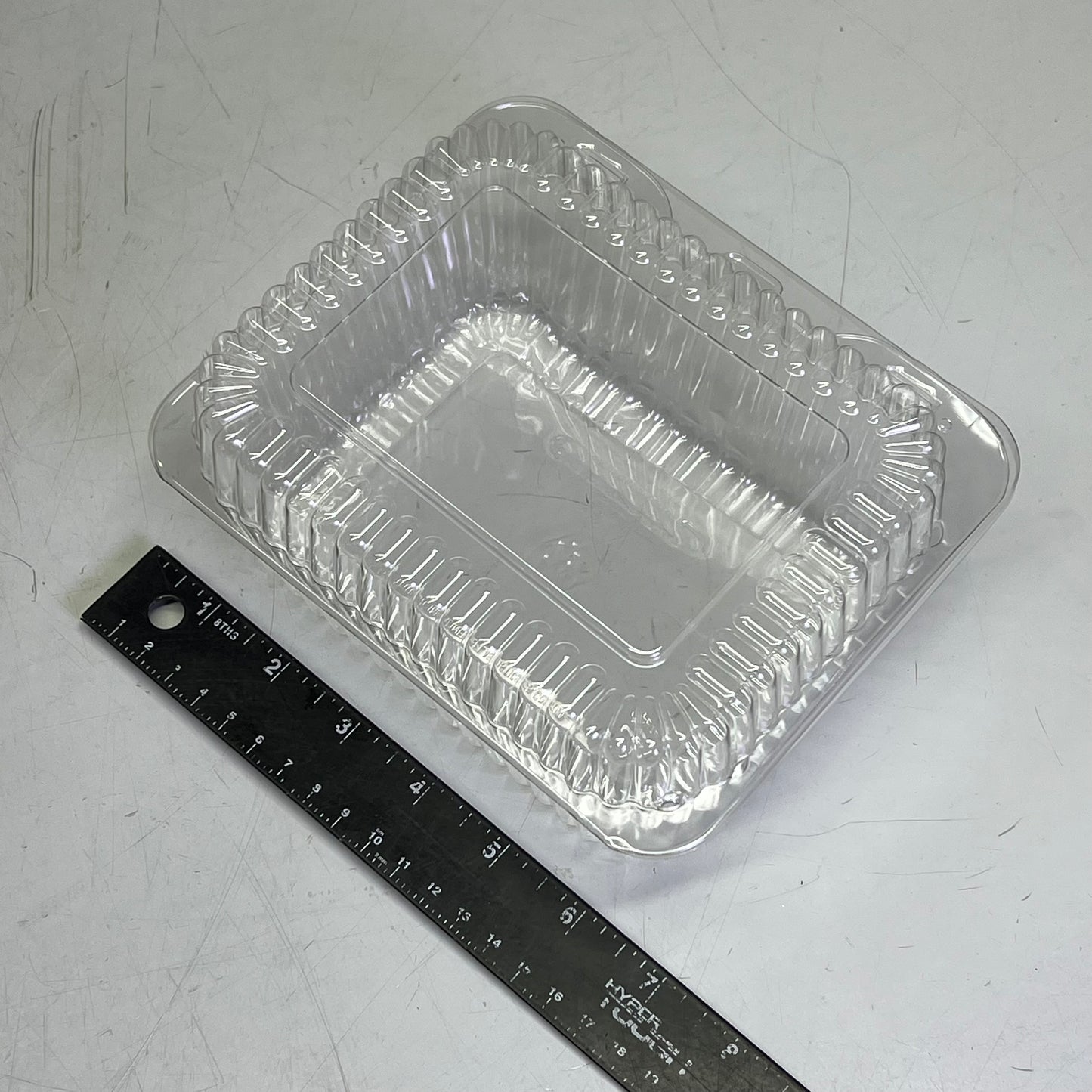 INLINE (300 PACK) Hinged Containers For Food Storing 53.8 oz  Clear SLP27