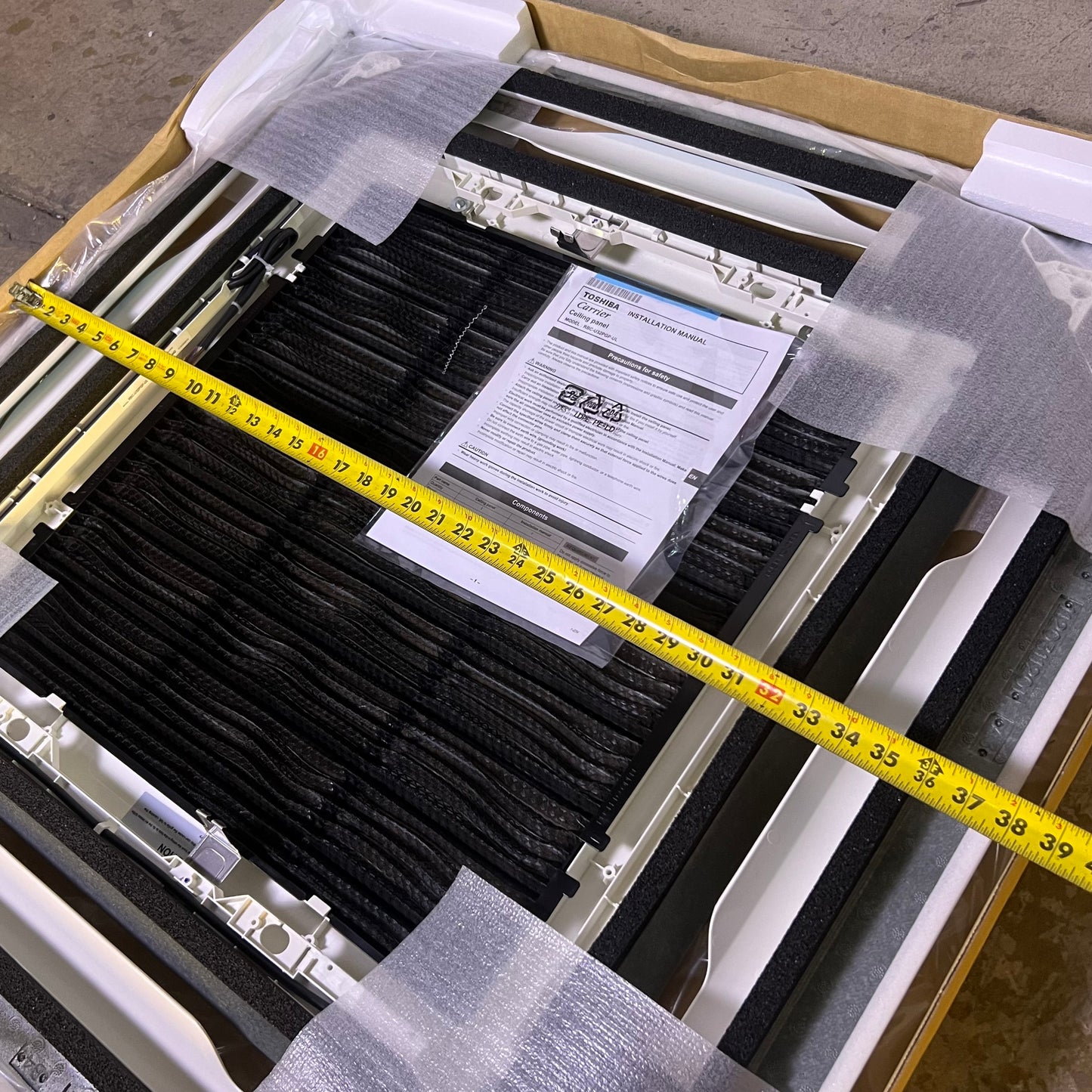 TOSHIBA Carrier Ceiling Panel 37.5" x 37.5" Black RBC-U32PGP-UL