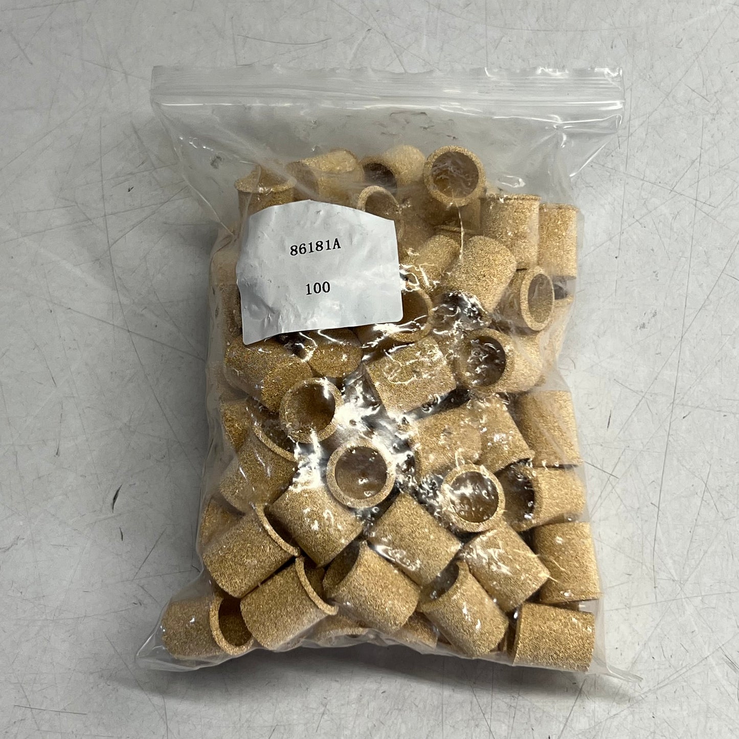(100 PACK) Sintered Copper Filter 1"L x 0.7"W Copper 86181A
