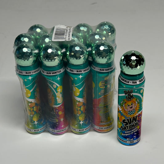 DAB O INK (12 PACK) Sunsational Bingo Marker Bright Ink 43ml/1.4 oz Teal C26