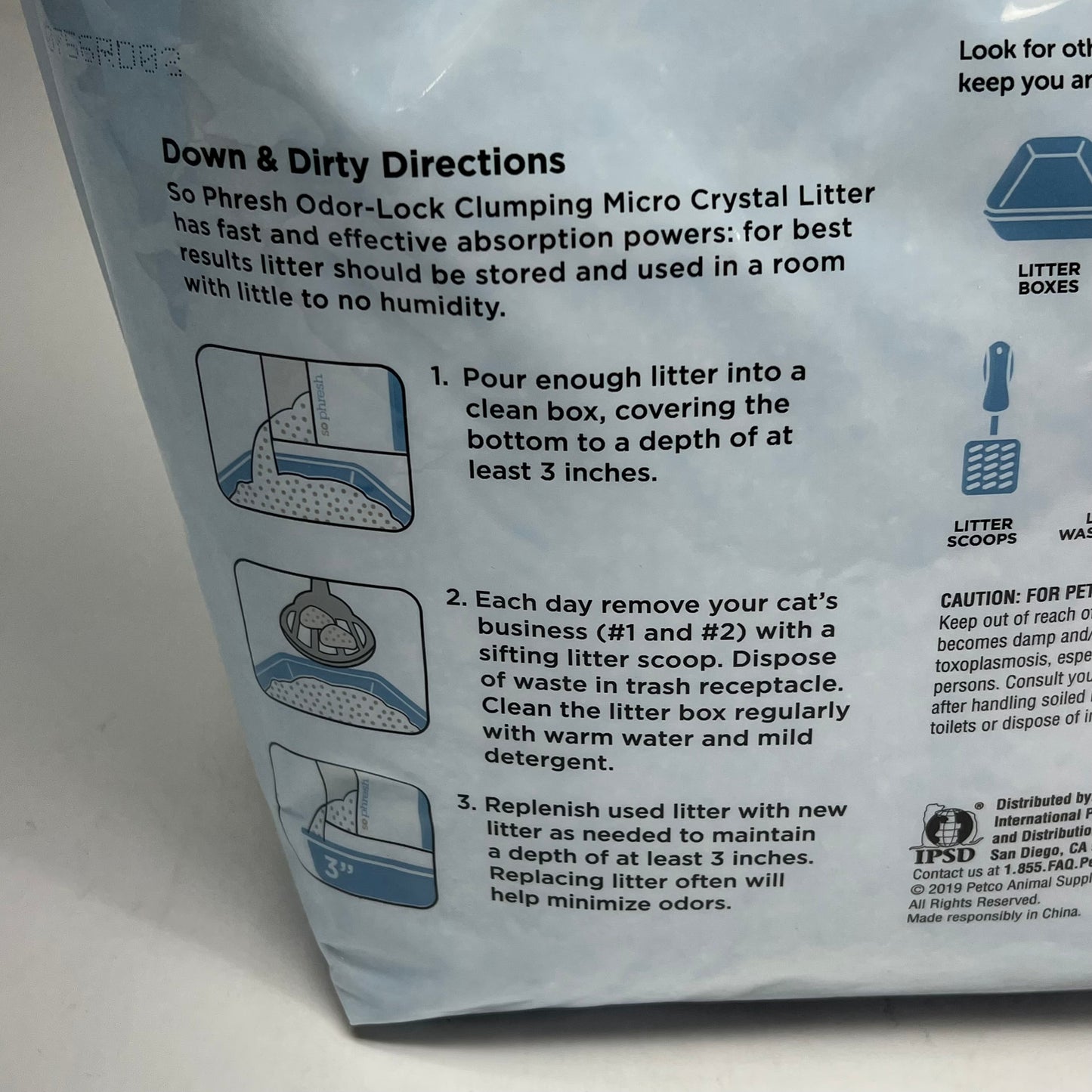 ZA@ SOPHRESH (2 PACK) Scoopable Odor-lock Clumping Micro Crystal Cat Litter 8lb Blue