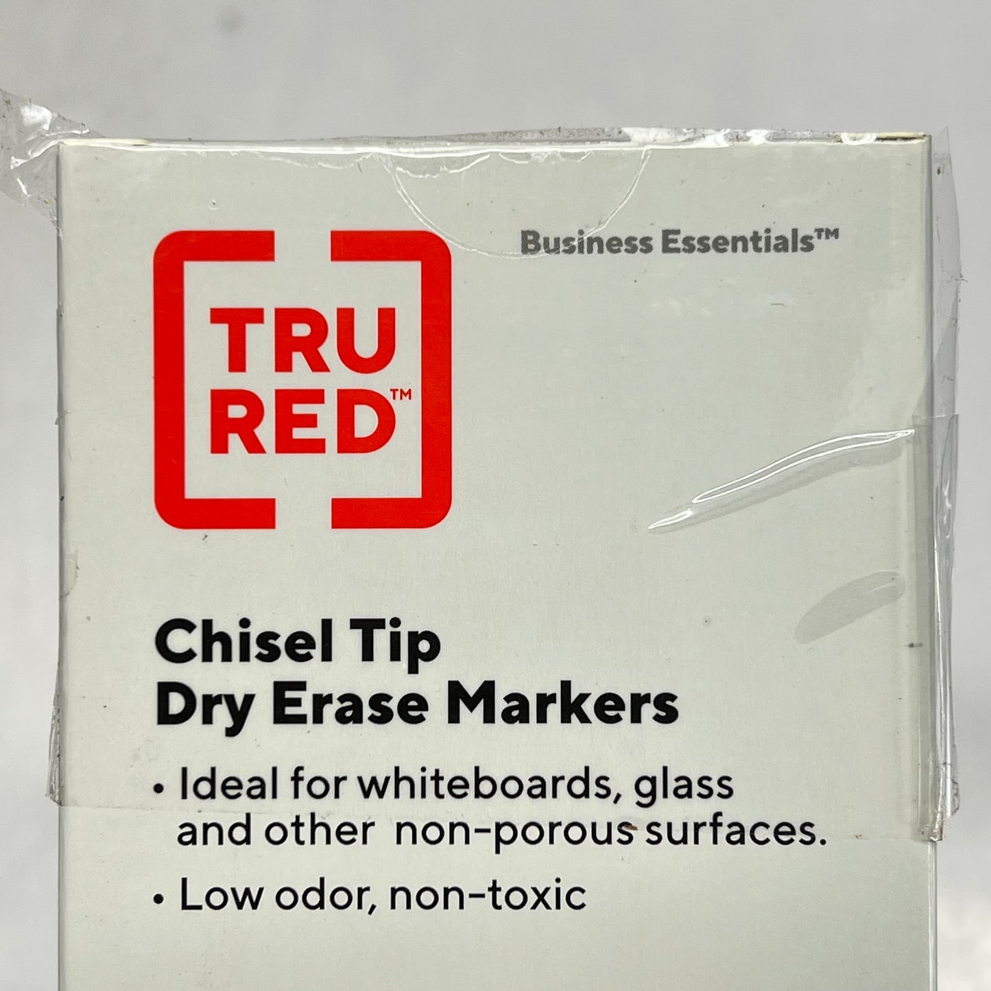 TRU RED Magnetic Steel Dry Erase Board  3'x2' White/Black Frame TR61180
