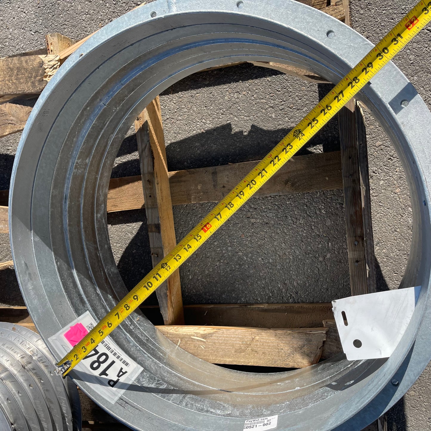 ZA@ Pallet of MIXED Galvanized Steel Rings (AS-IS)
